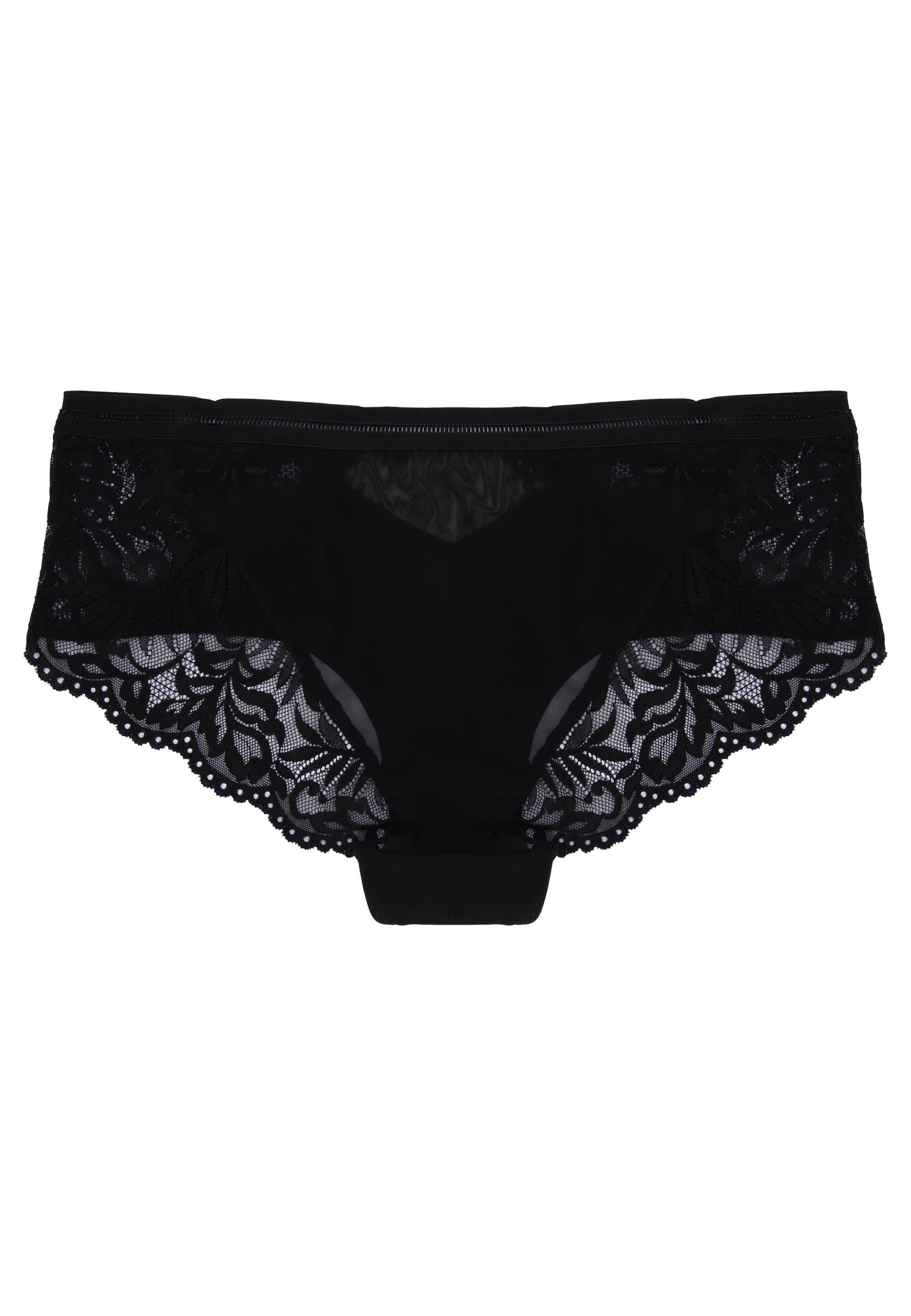 Womens Black Lace Short Briefs