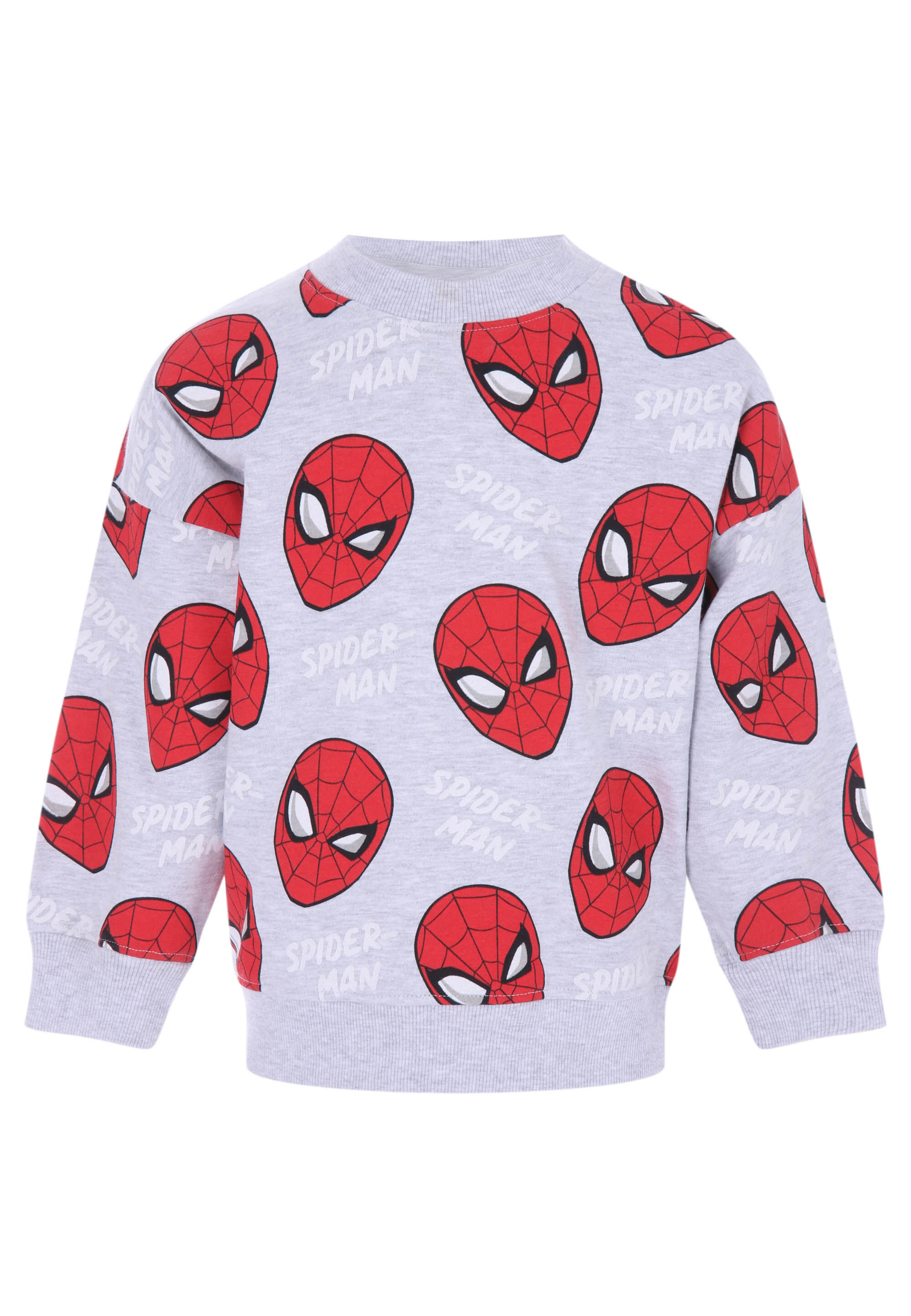 Younger Boys Grey All Over Spider-Man Sweatshirt