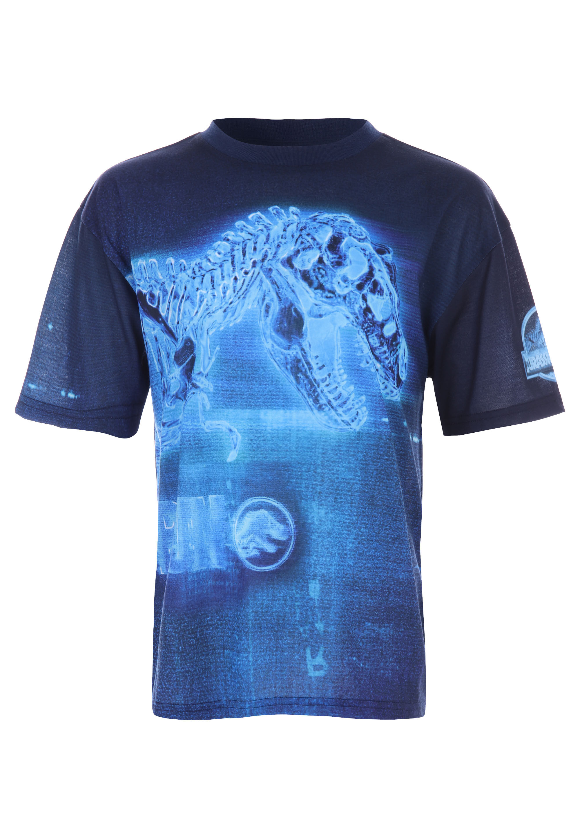 Older Boys Navy Jurassic Dinosaur Graphic T-Shirt