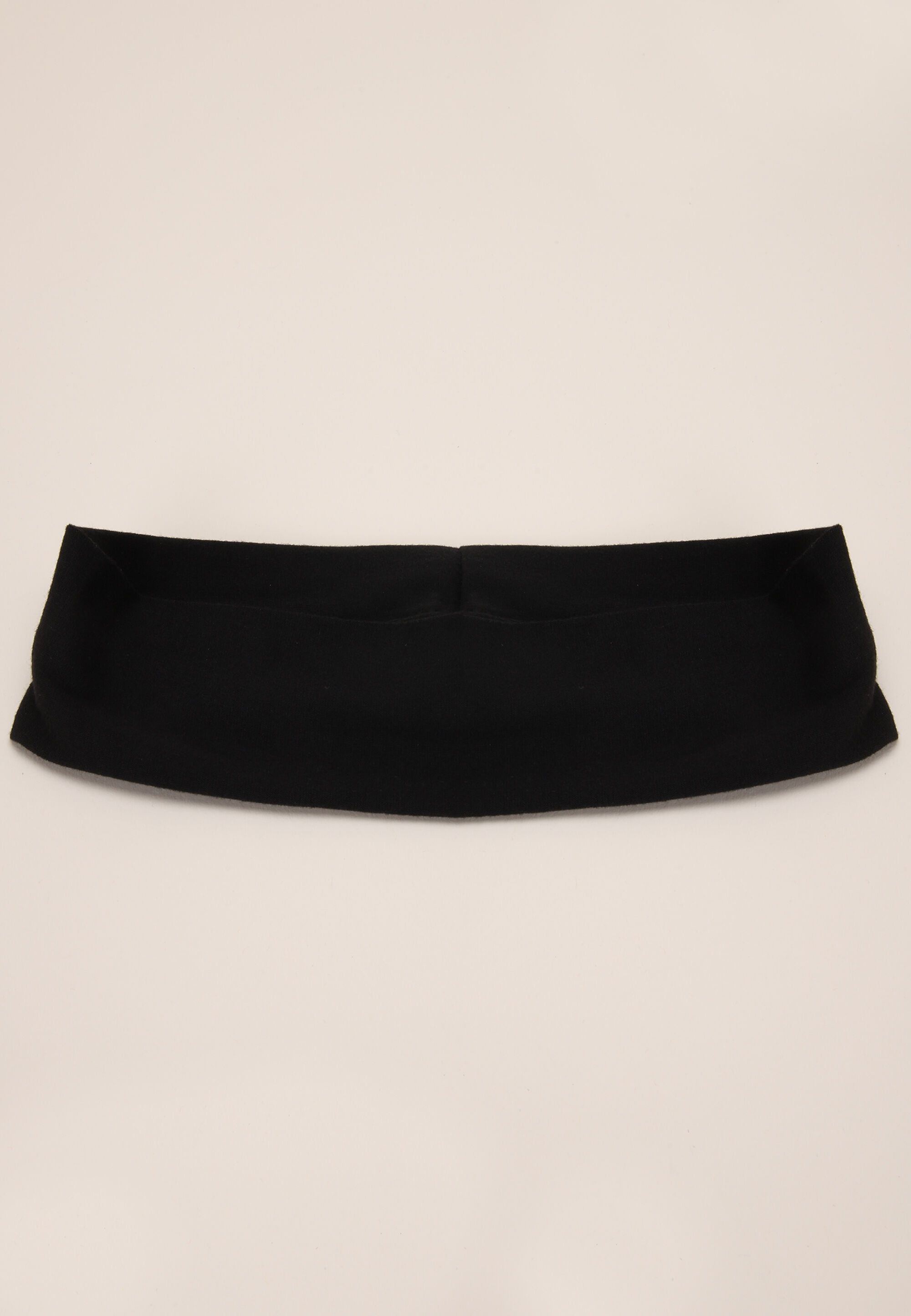 Womens Black Plain Jersey Headband