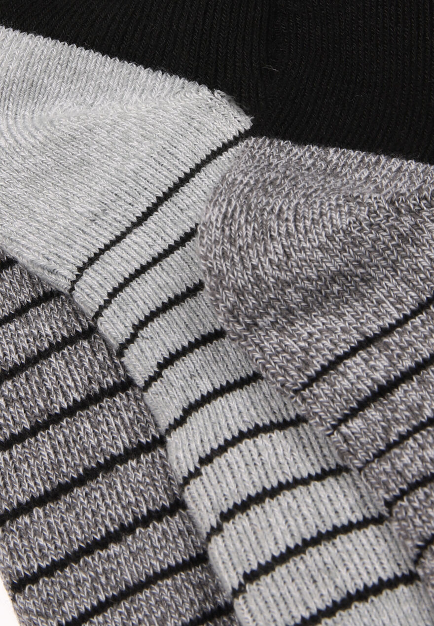 Mens 4pk Black & Grey Sports Socks