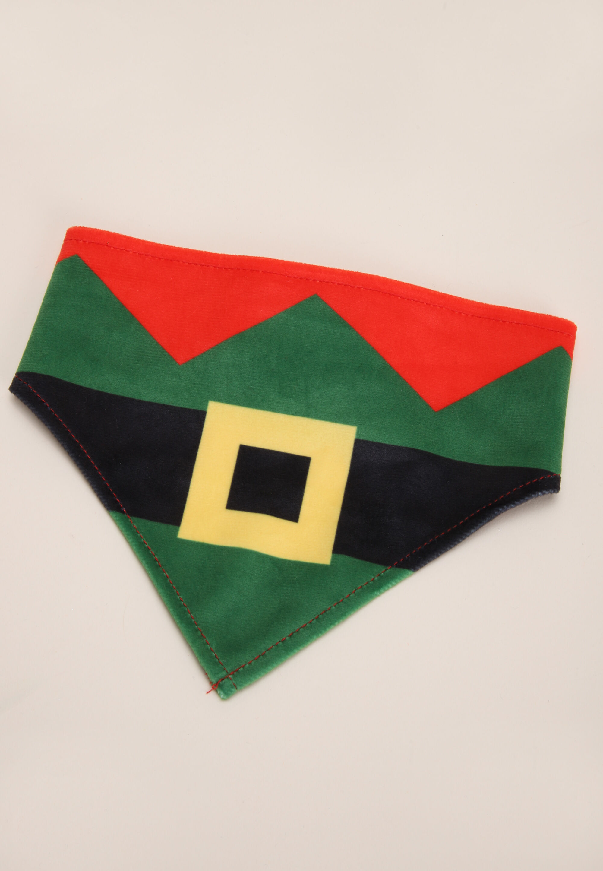 Dogs Green Christmas Elf Bandanna