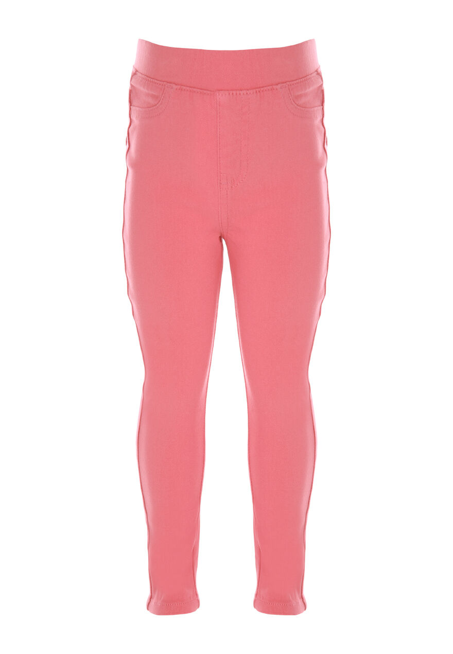 Younger Girls Pink Jeggings