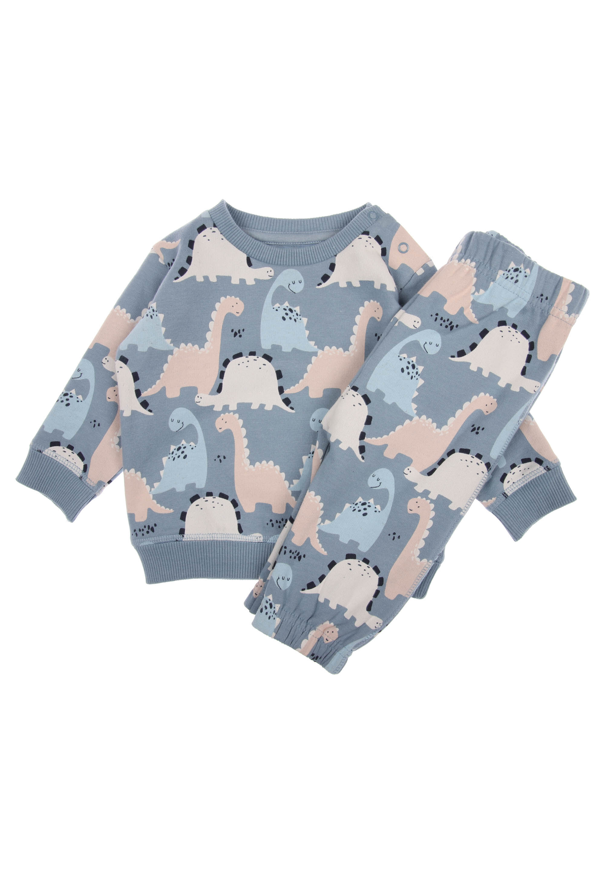 Baby Boy Blue Dinosaur Sweatshirt & Joggers Set