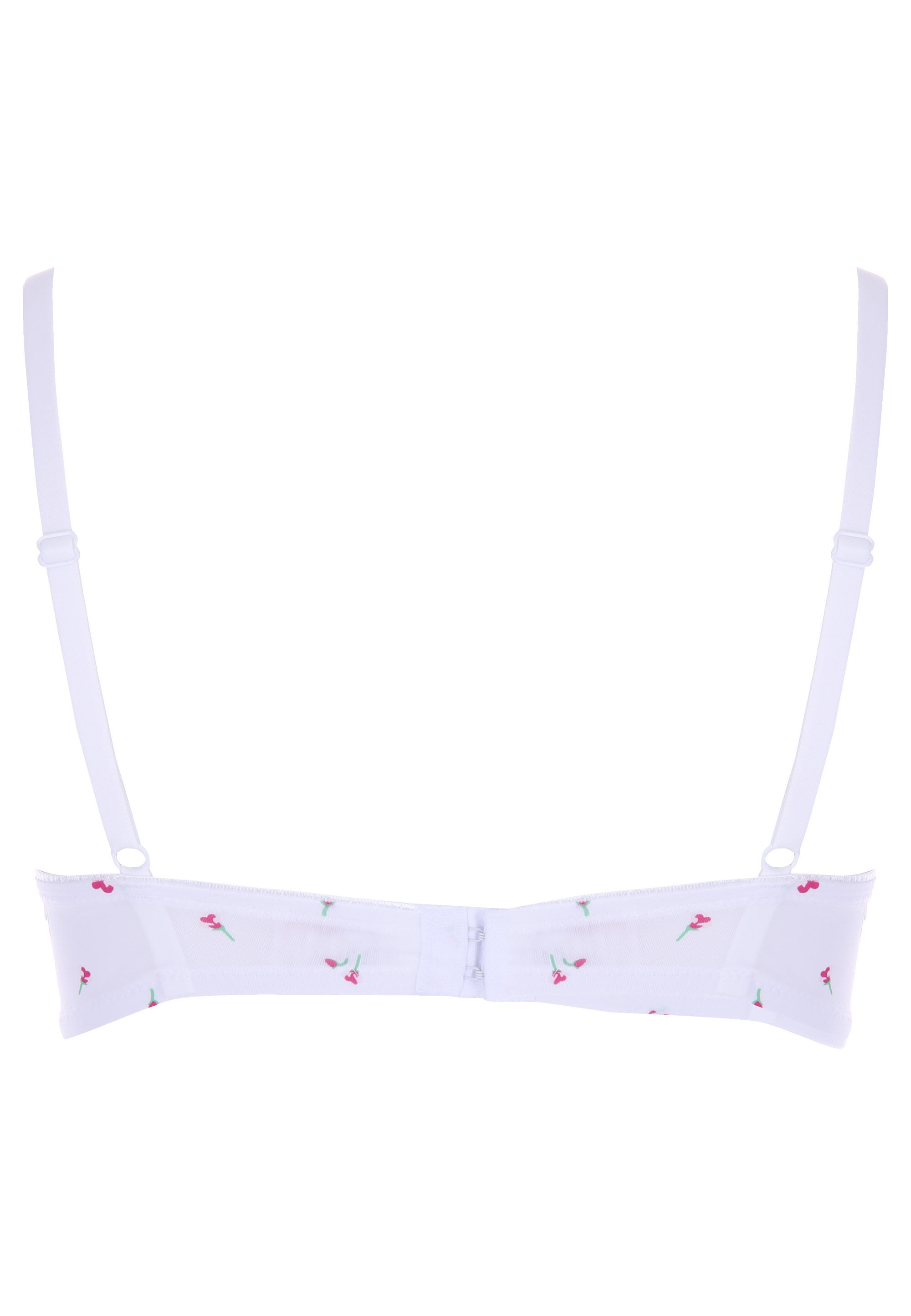 Older Girls White Ditsy Print Comfort Bras