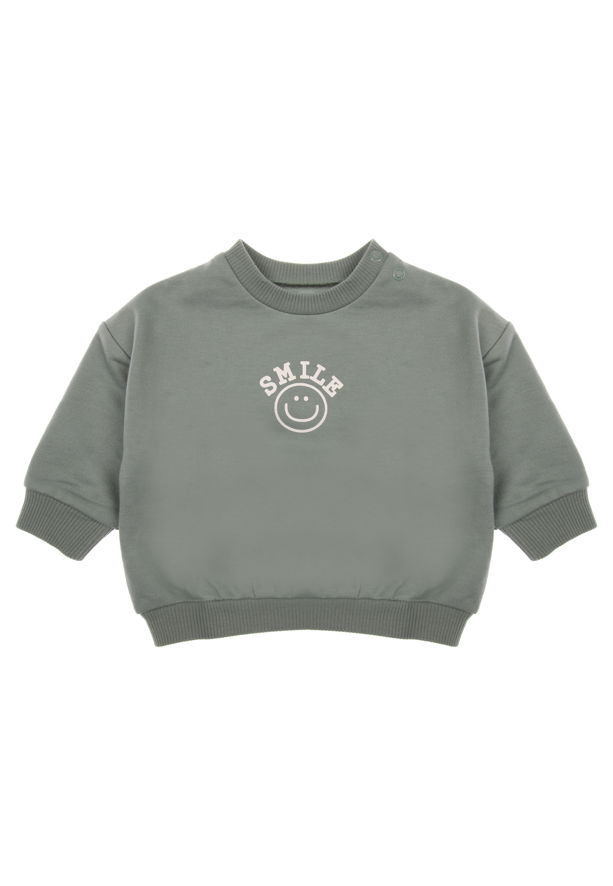 Baby Boys Green Smile Sweatshirt