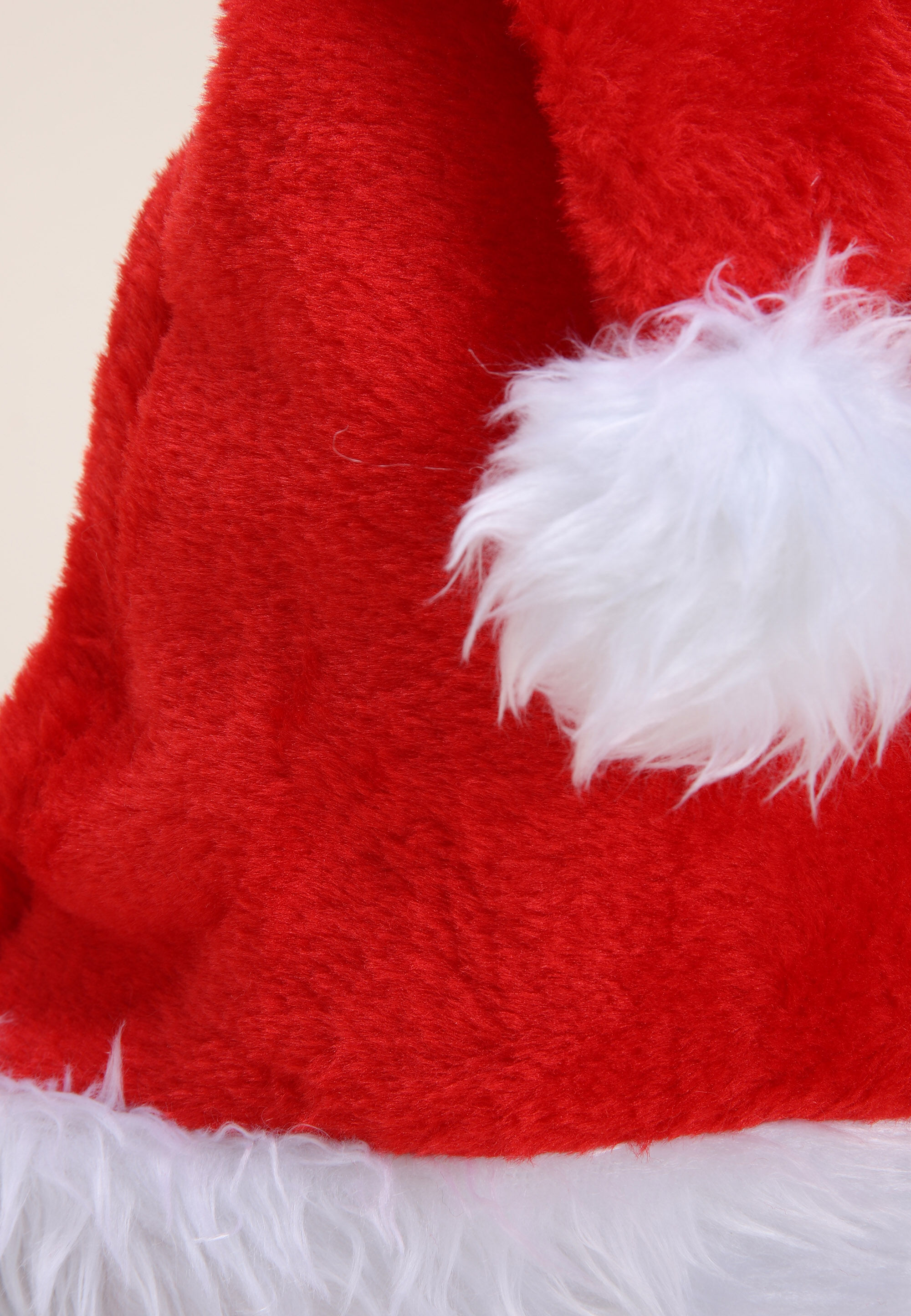 Red Plush Christmas Santa Hat