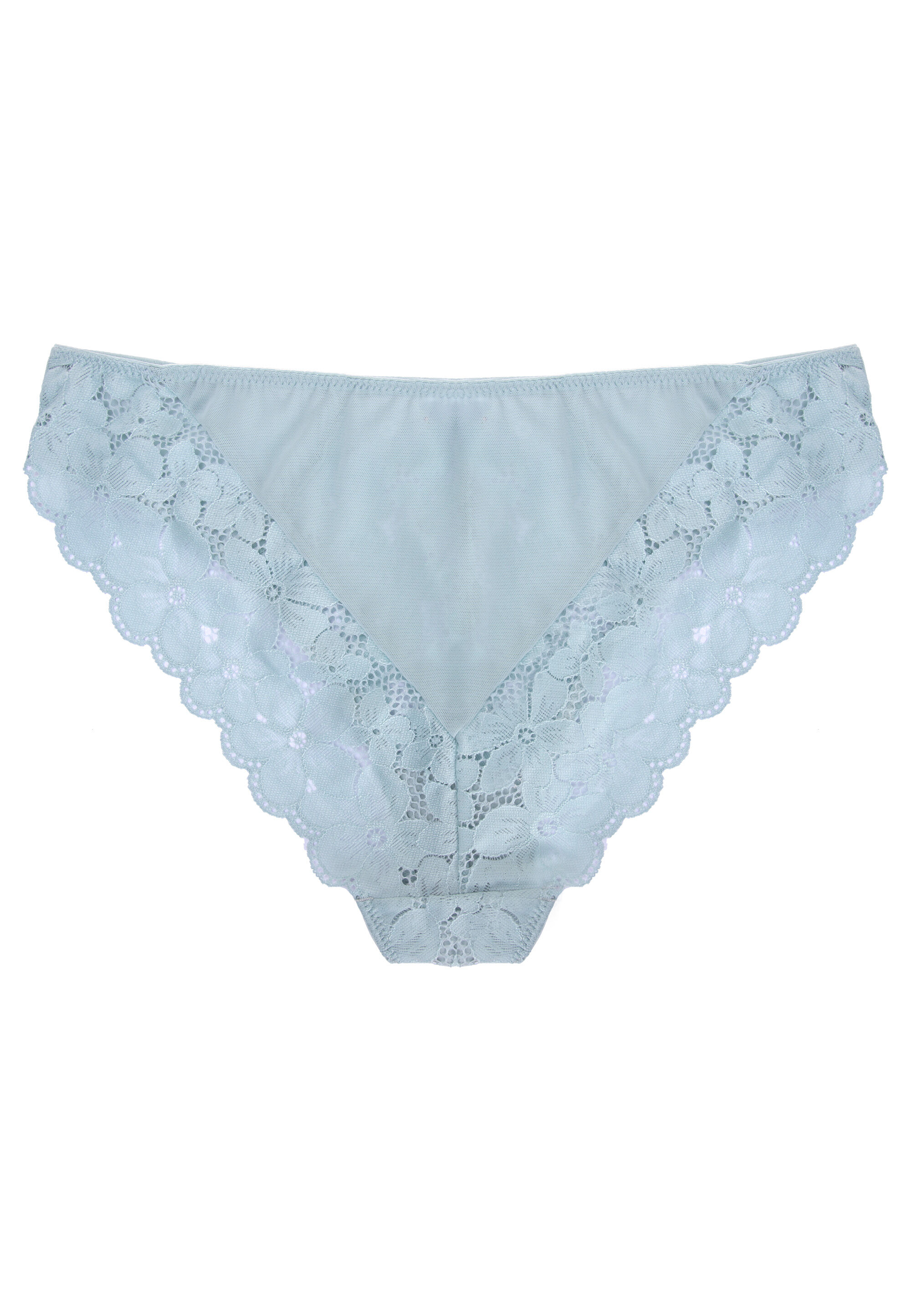 Womens Sage Lily Lace Midi Briefs