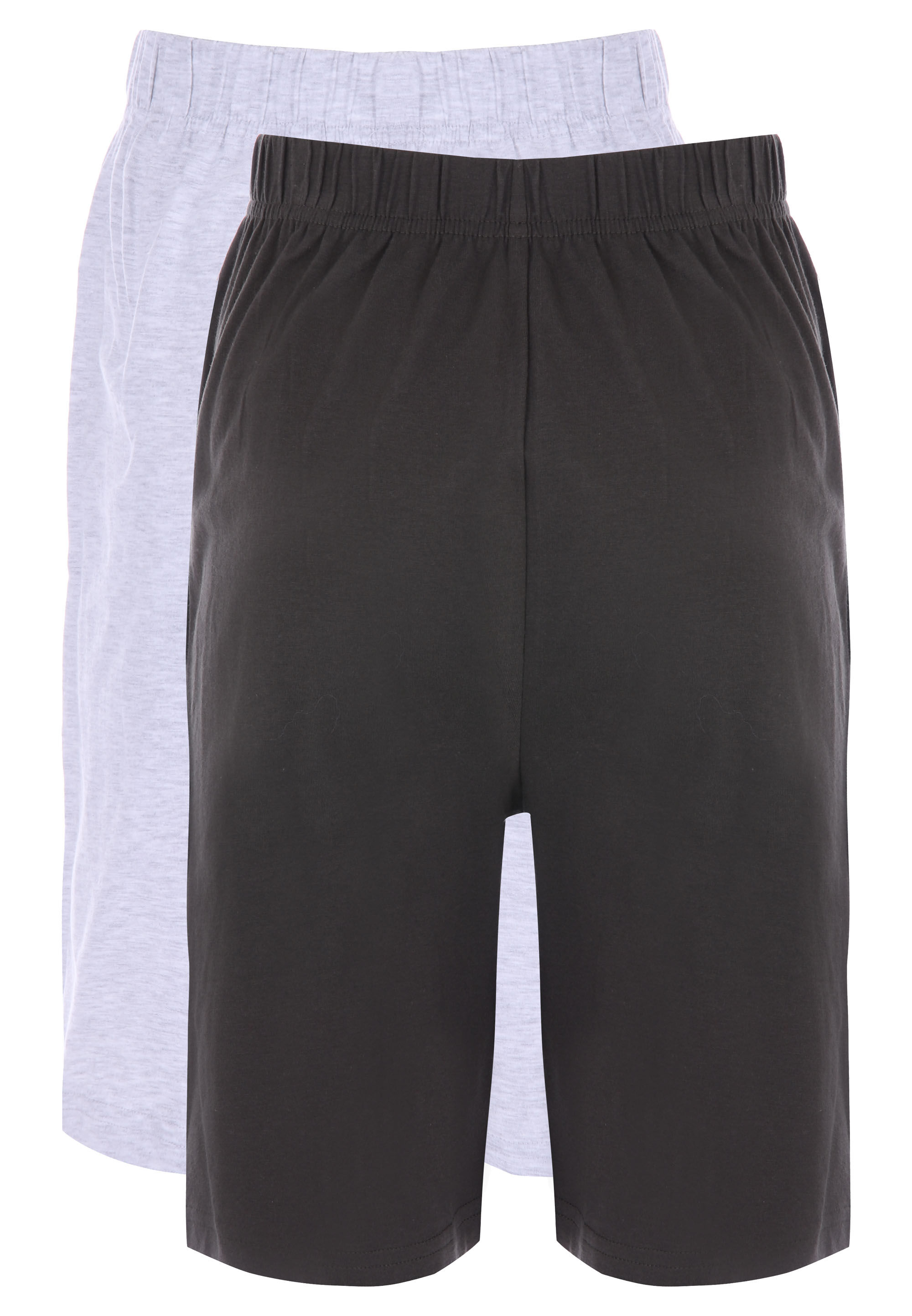 Older Boys 2pk Khaki & Grey Jersey Short Pyjama Bottoms