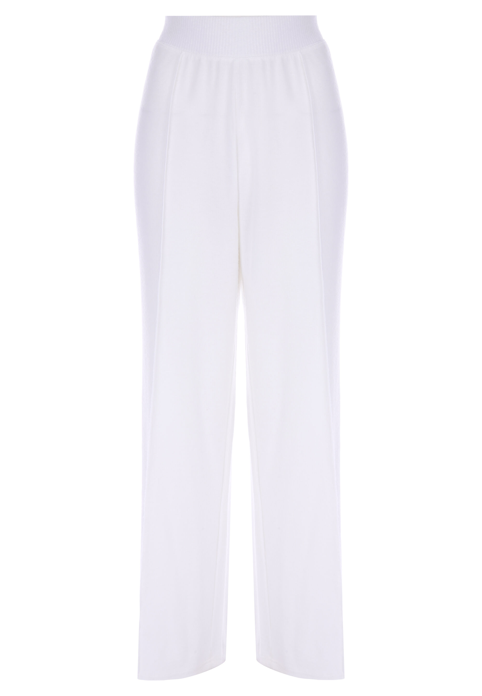 Womens Cream Wide Leg Soft Pyjama Bottoms