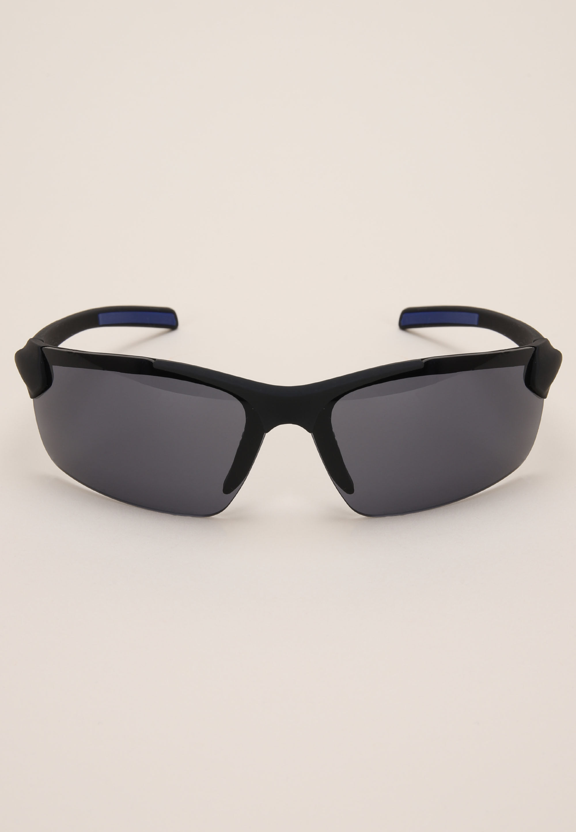 Boys Black Plain Frameless Sport Sunglasses