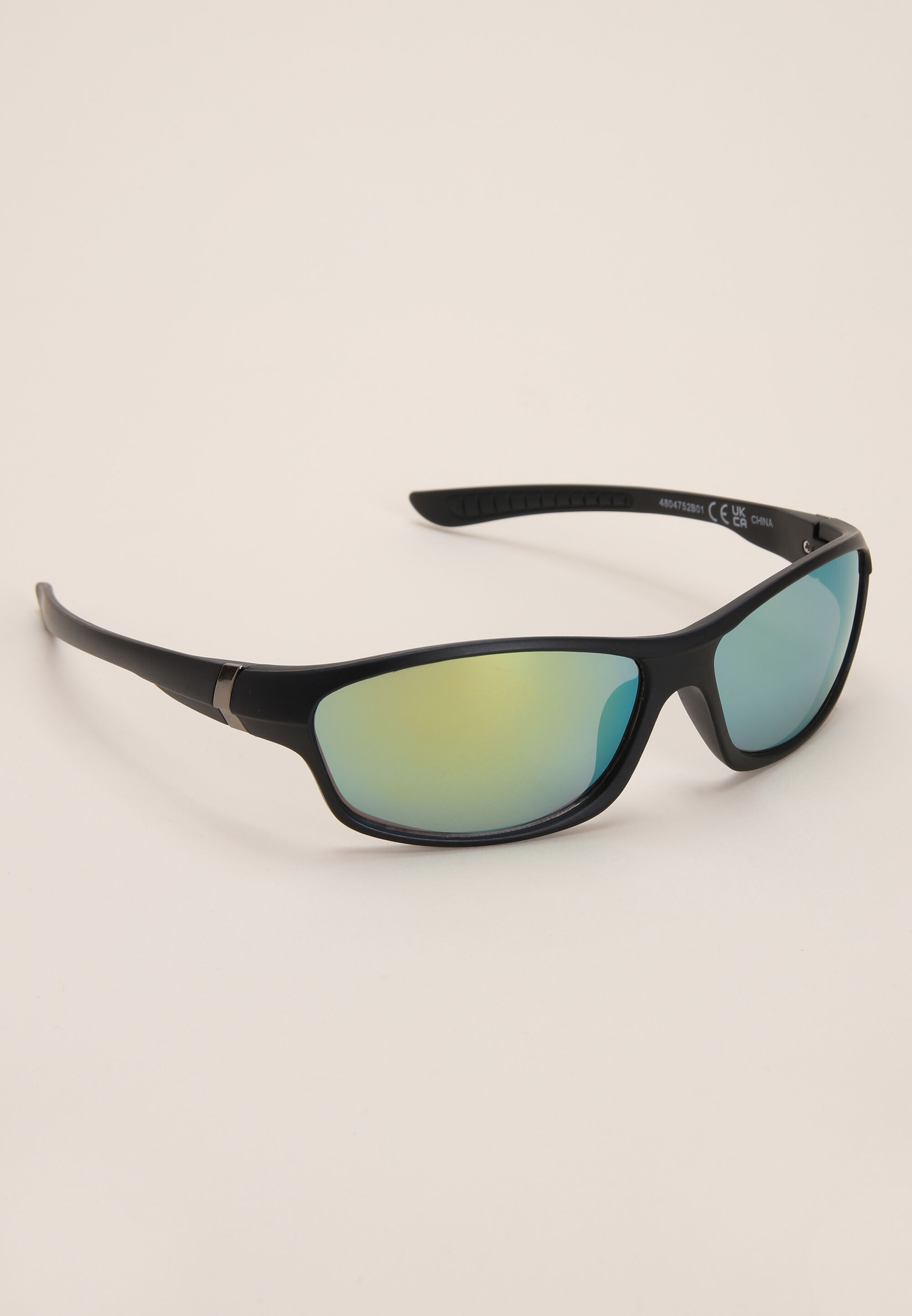 Boys Black Wrap Around Sports Sunglasses