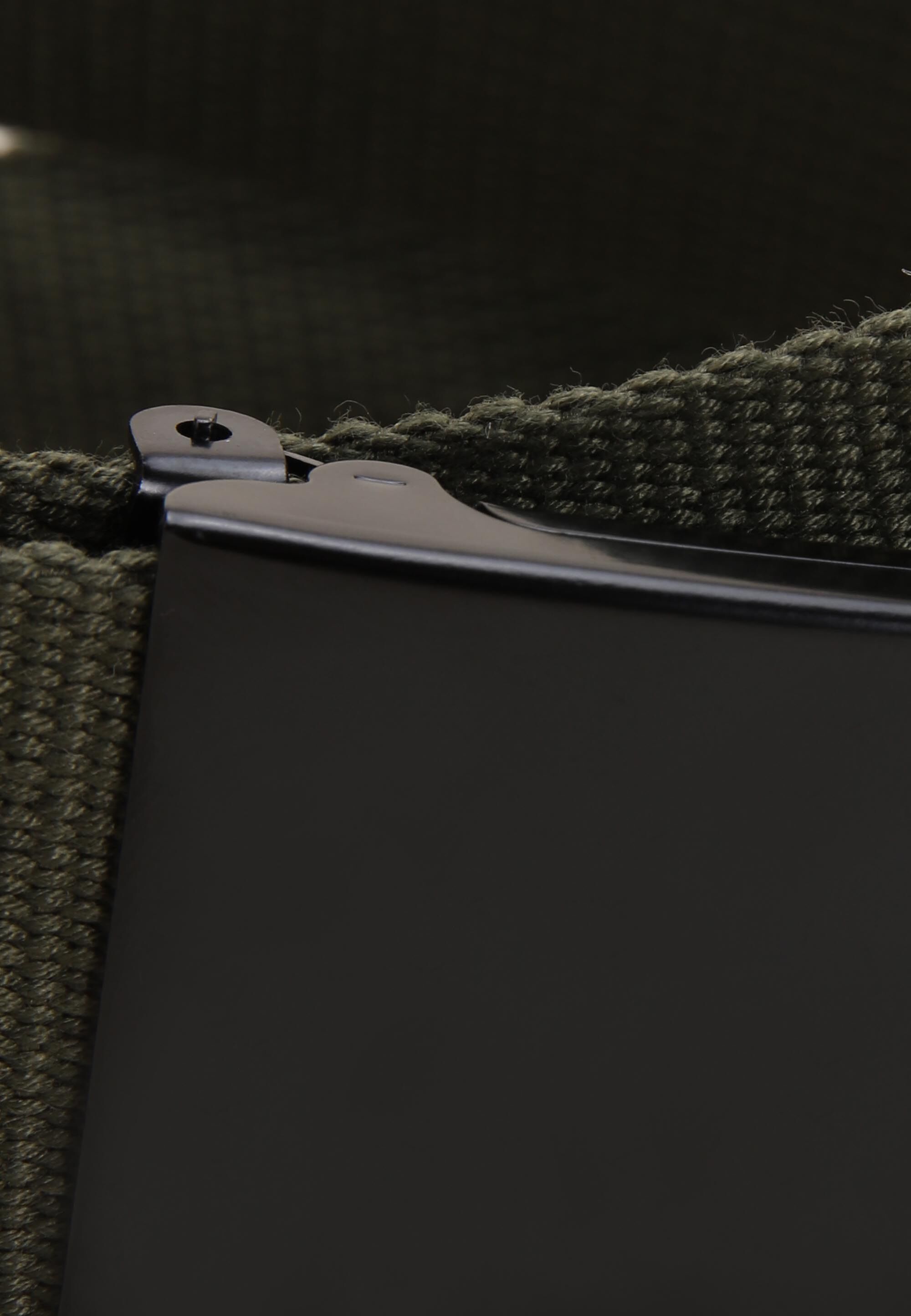 Mens Green Plain Webbing Belt