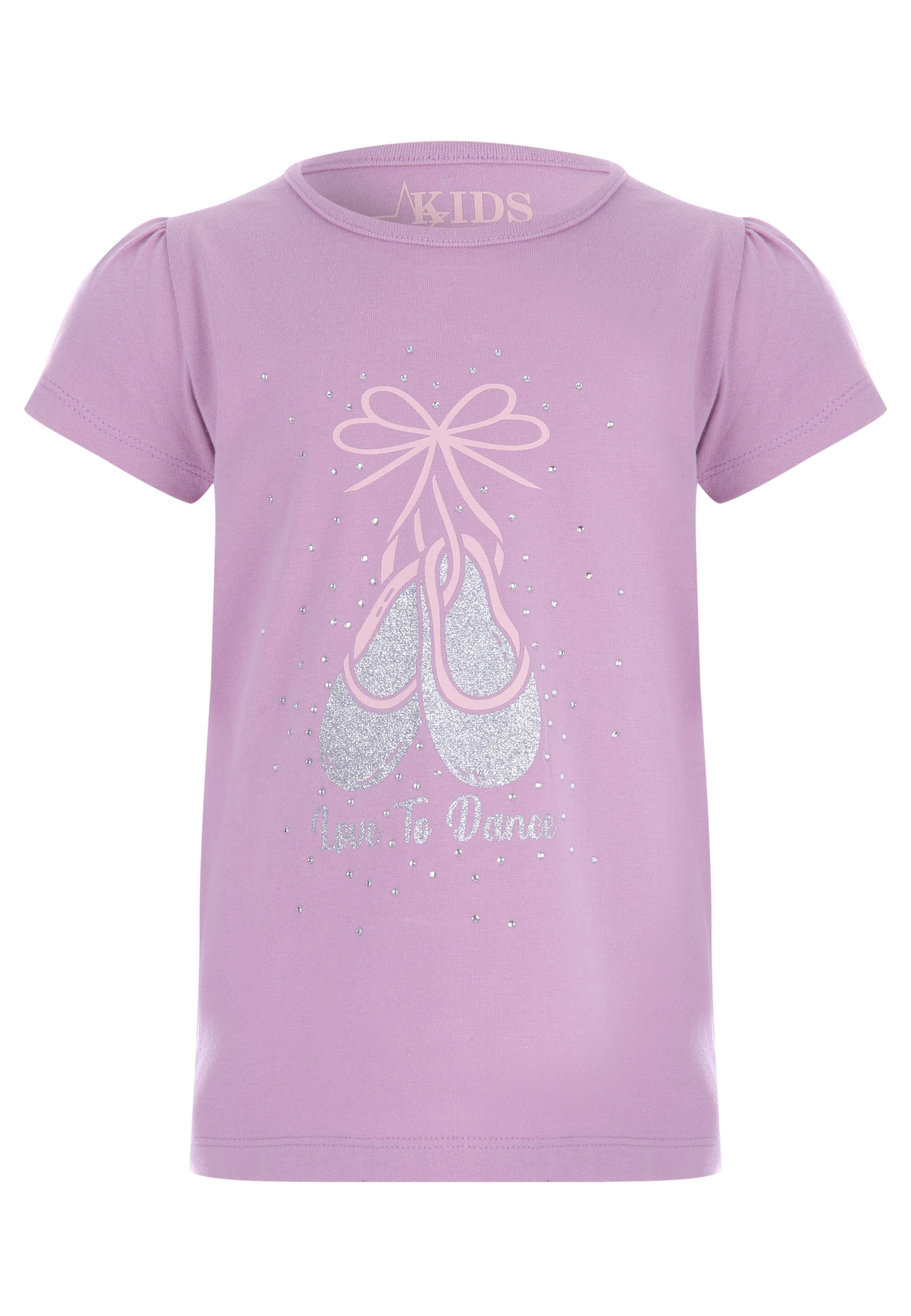 Younger Girls Lilac Ballet T-shirt
