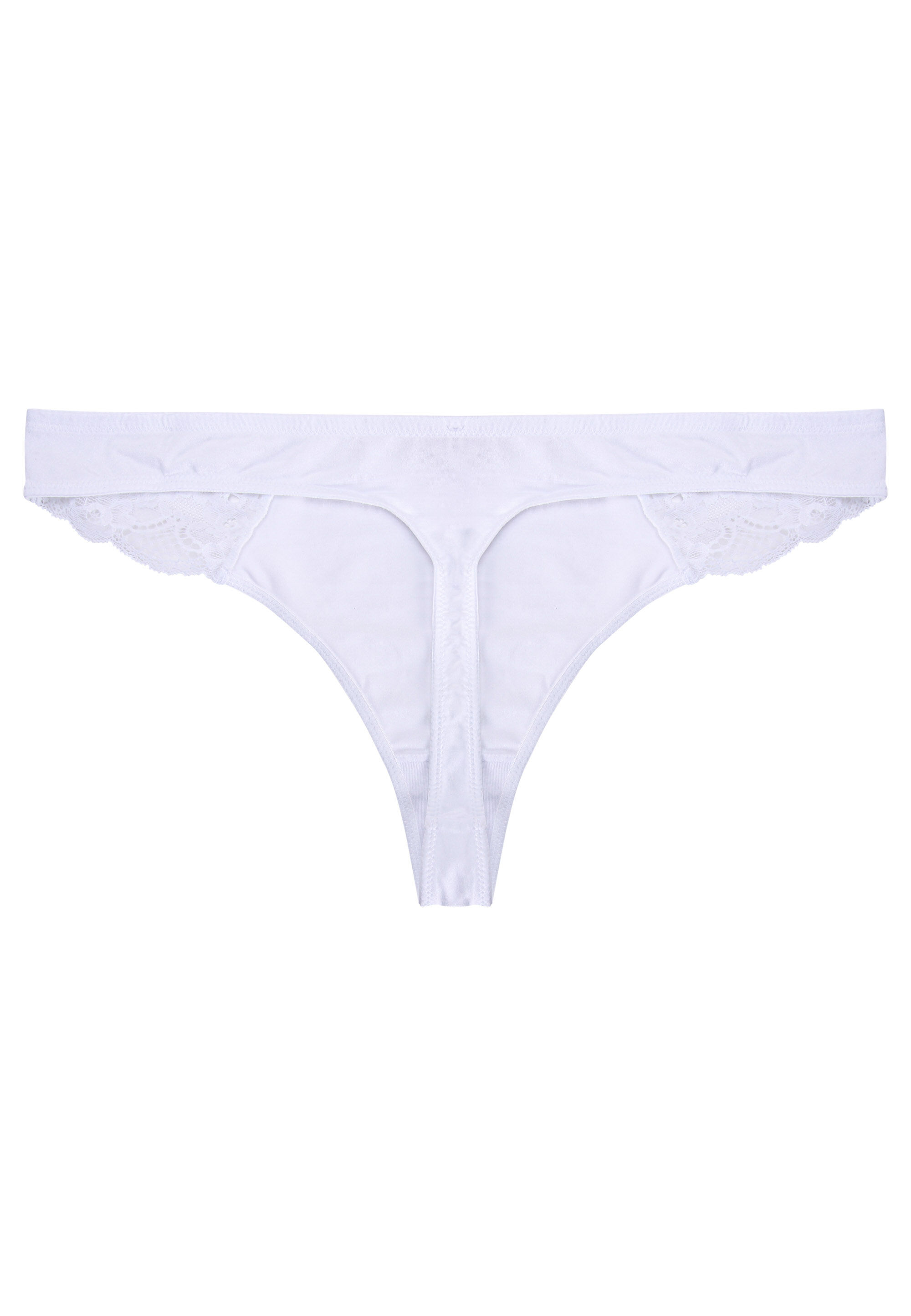 Dorina Womens White Lace Celine Thong