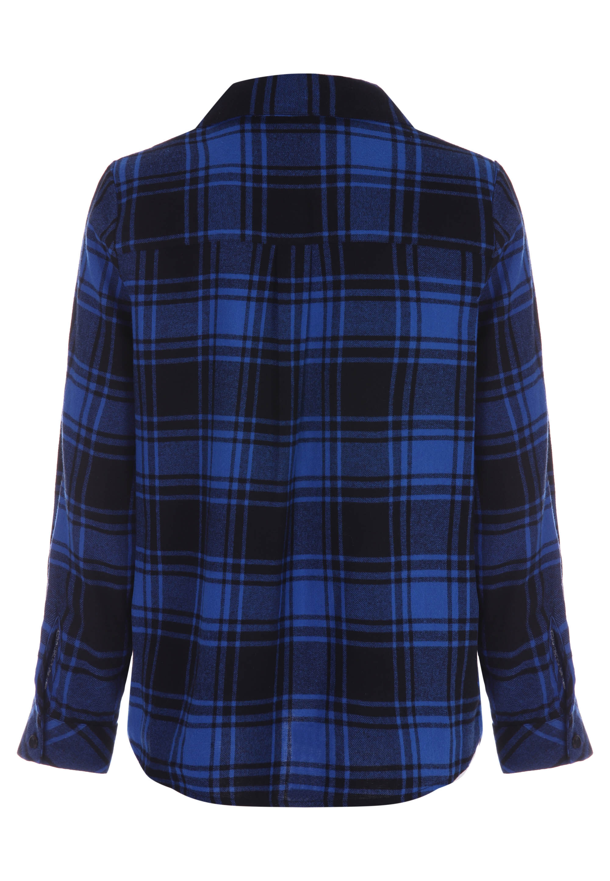 Womens Blue & Black Classic Check Shirt