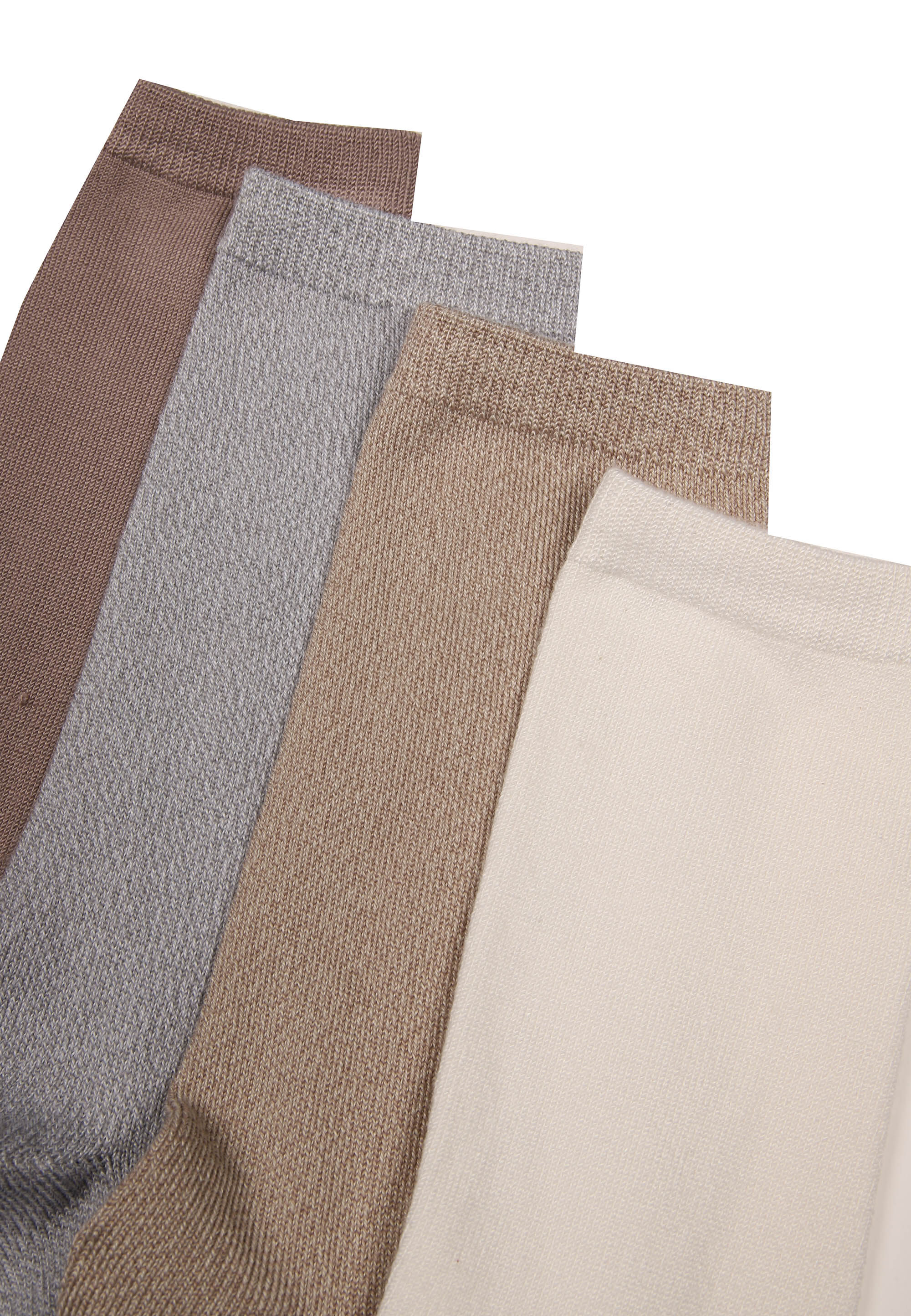 Womens 4pk Neutral Super Soft Ankle Socks