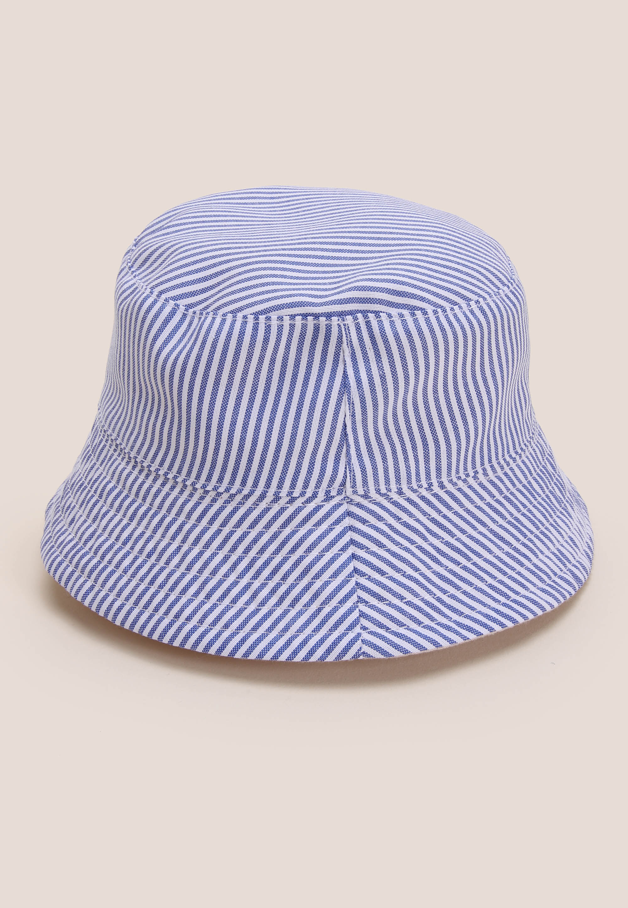 Baby Boys Stone Cheesecloth Reversible Bucket Hat