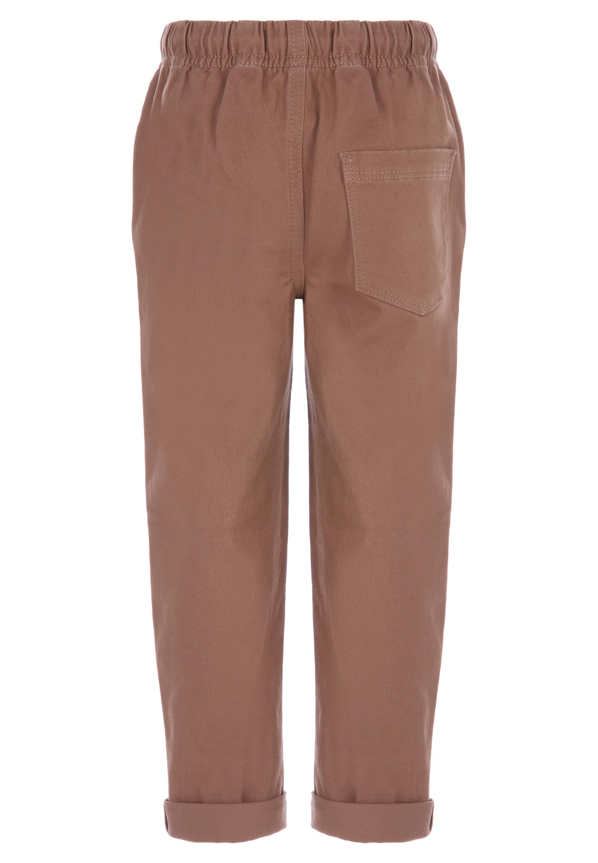 Younger Boys Stone Plain Chino Trousers