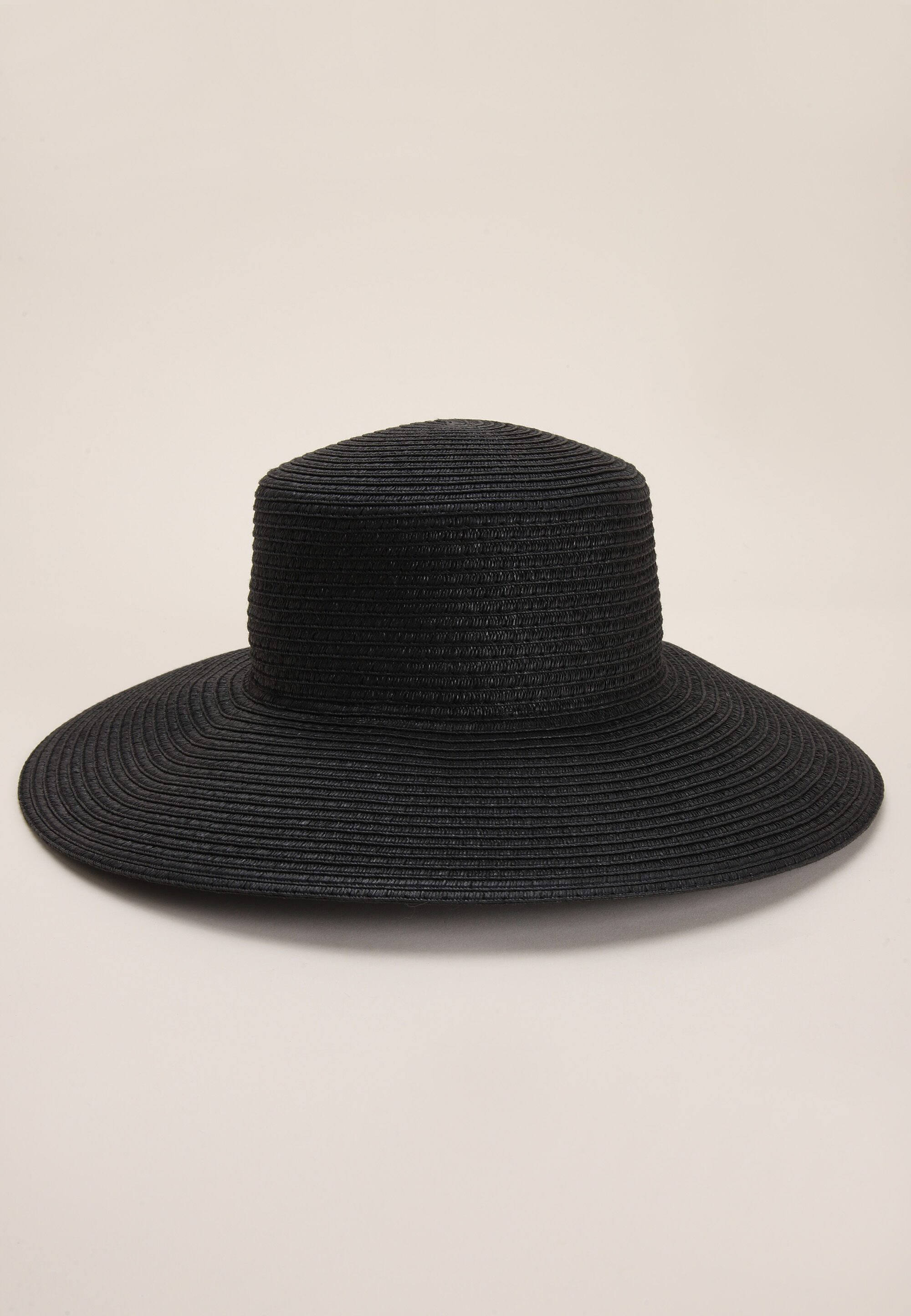 Womens Black Boater Hat