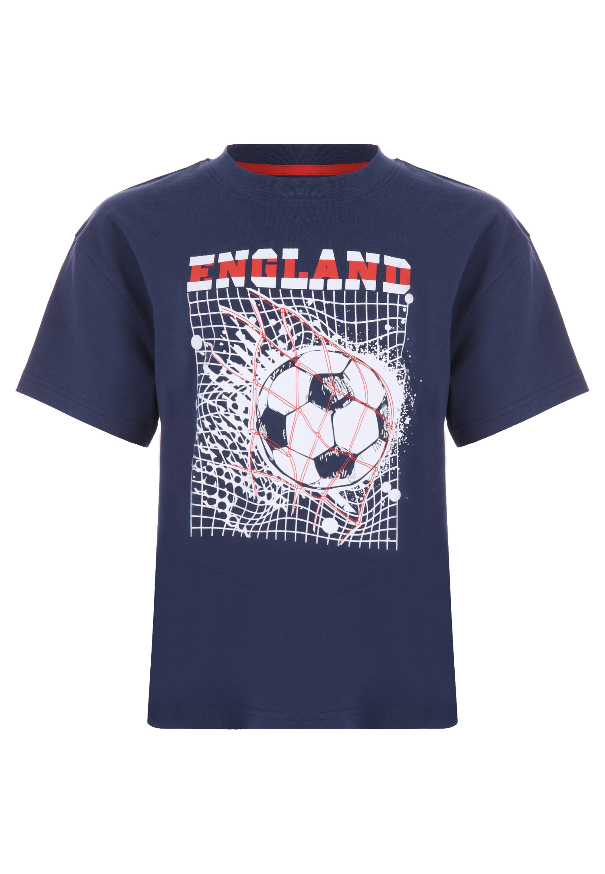 Younger Boys Navy Football T-shirt