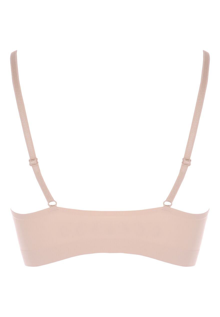 Womens Neutral Thin Strap Bonded Bra