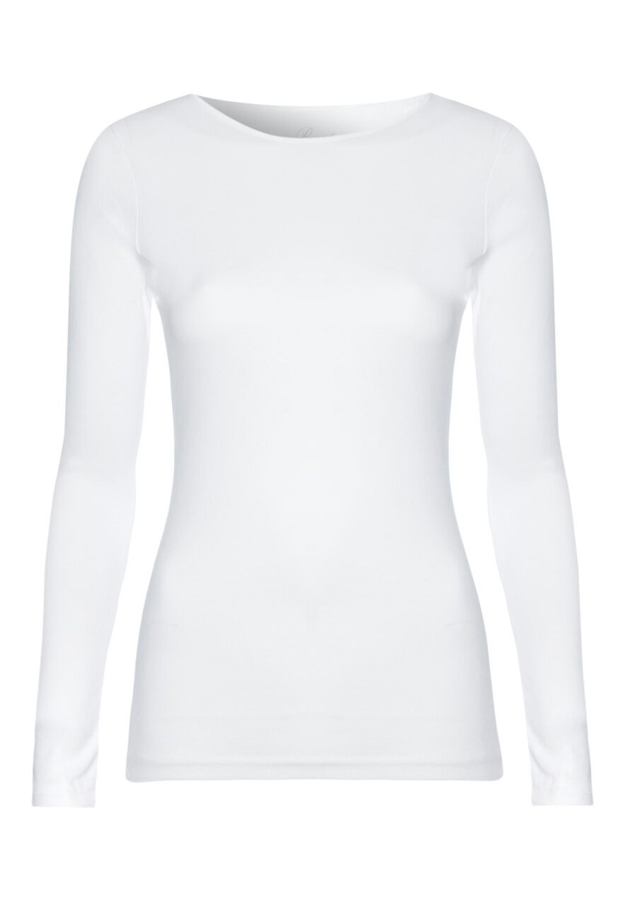 Womens White Crew Neck Top