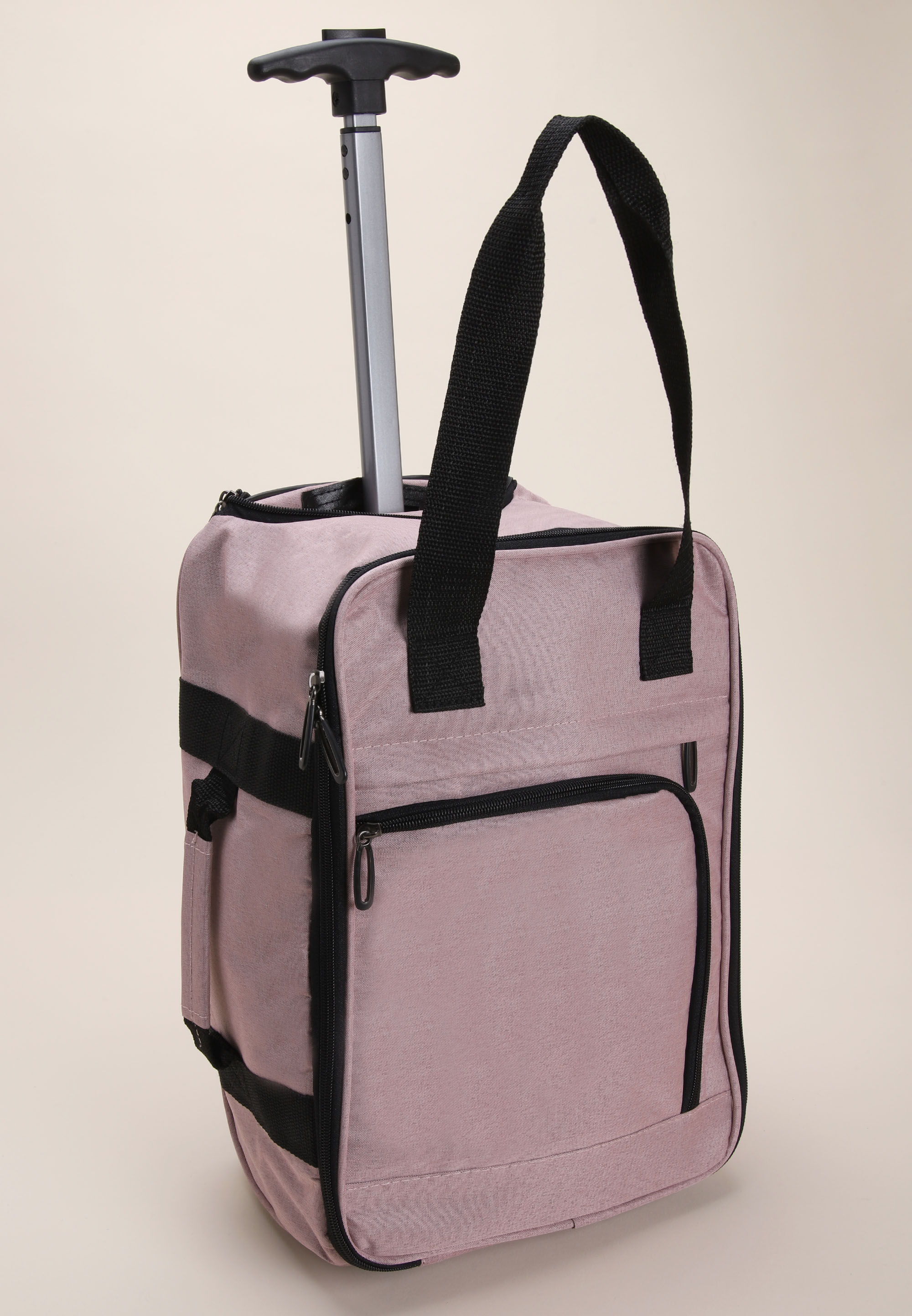 Womens Pink Wheeled Under Seat Cabin Bag