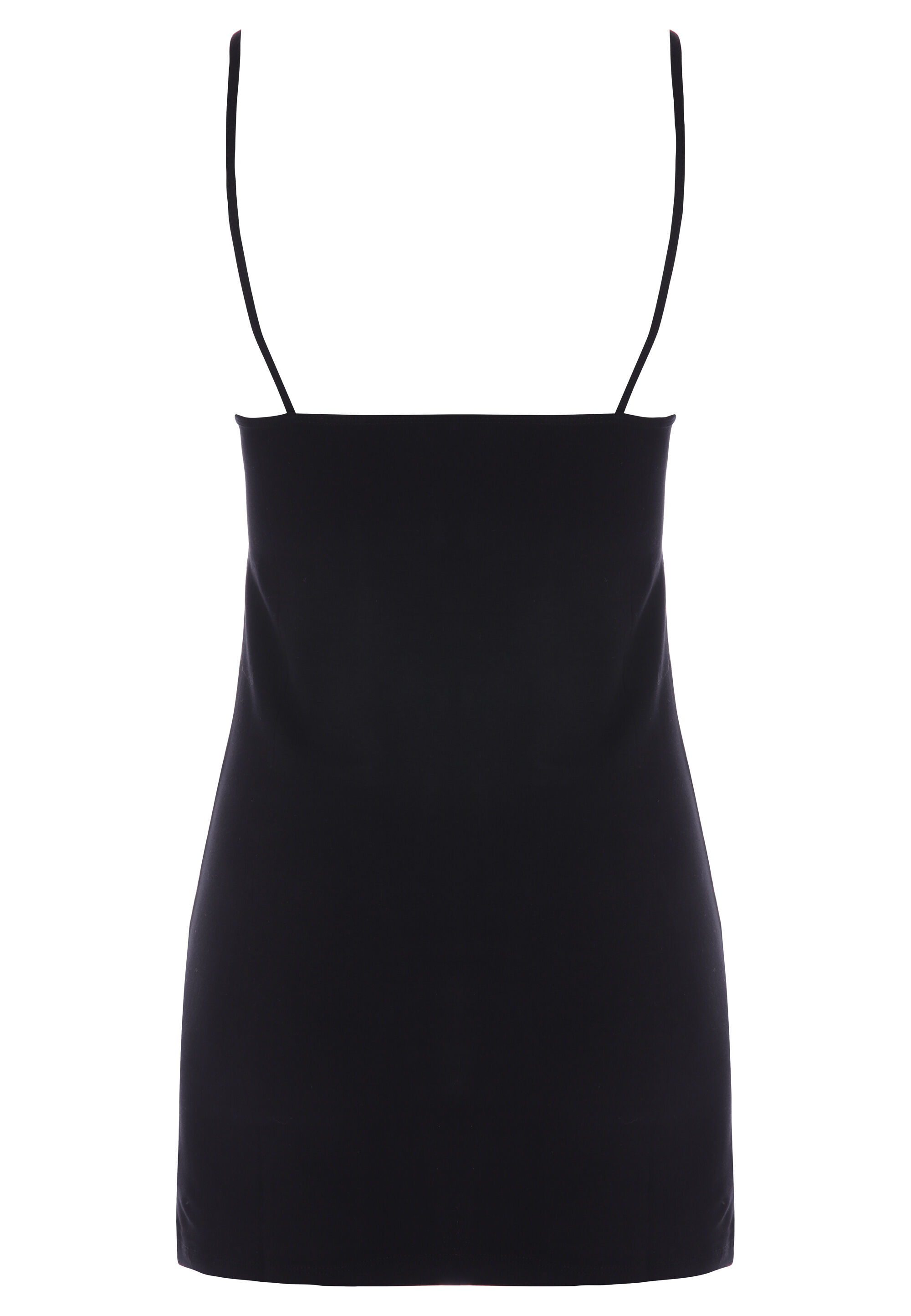 Womens Black Stretch Longline Cami Vest