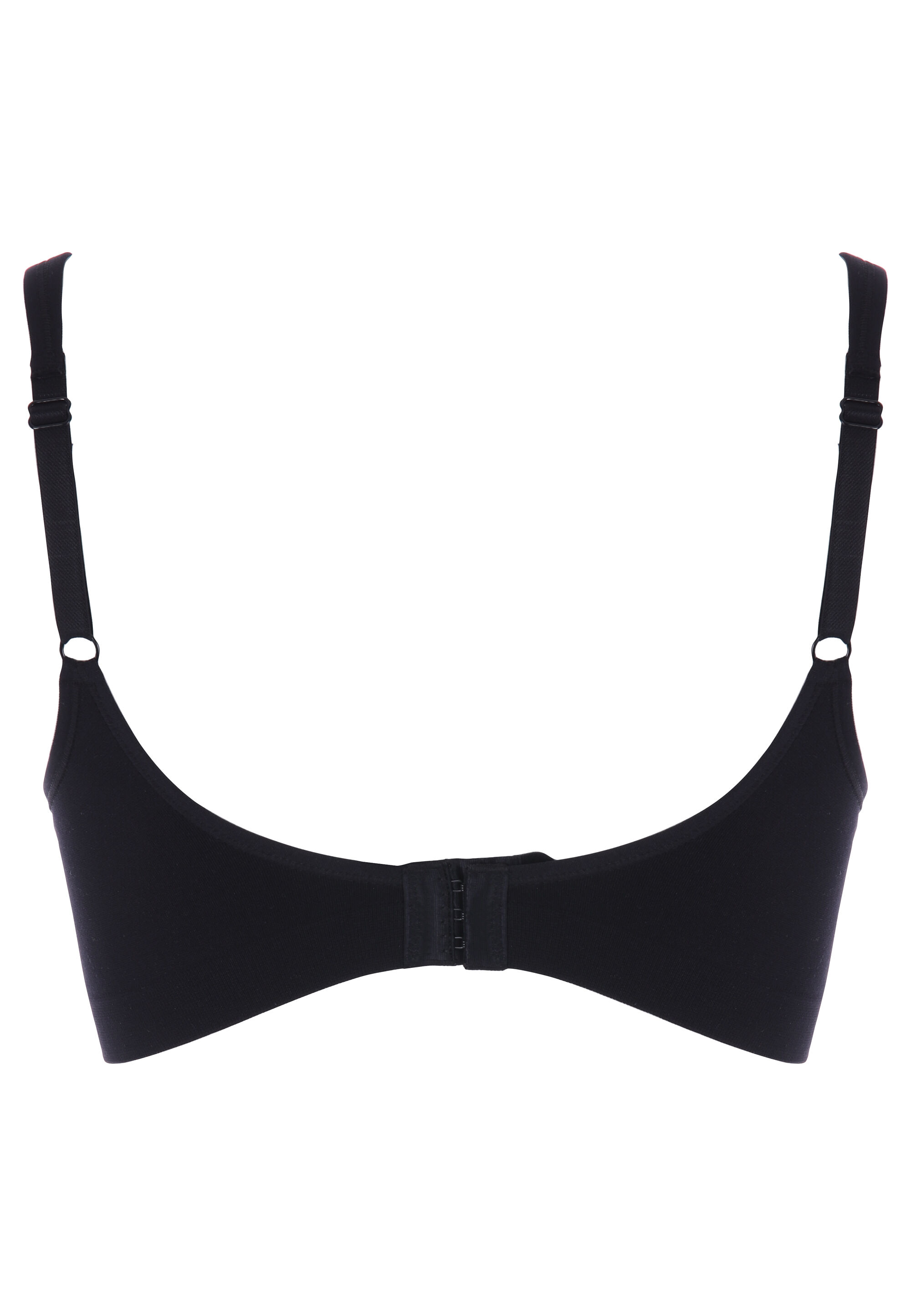Womens Black Seam Free Non Wired Bra