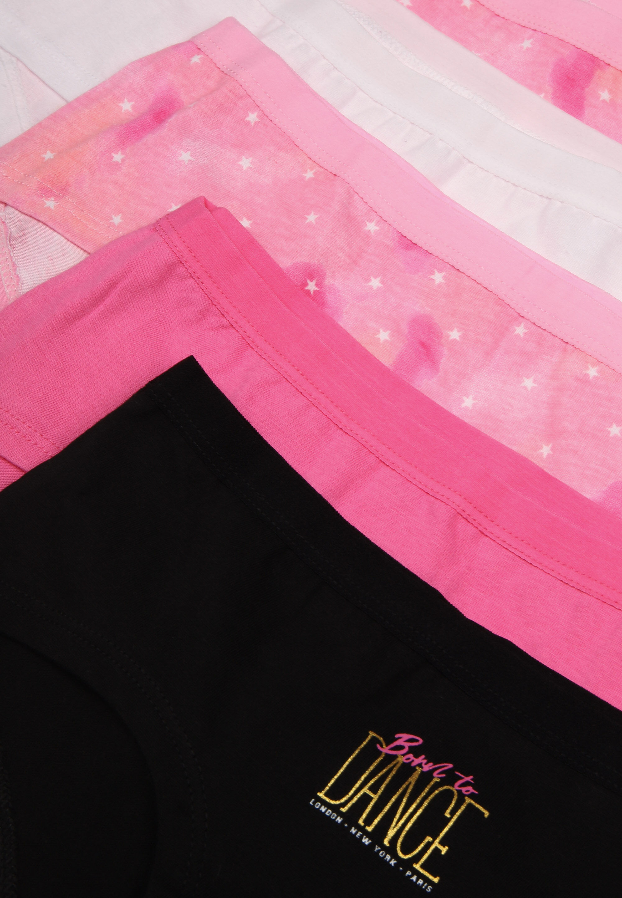 Older Girls 5pk Pink Star Print Shorts