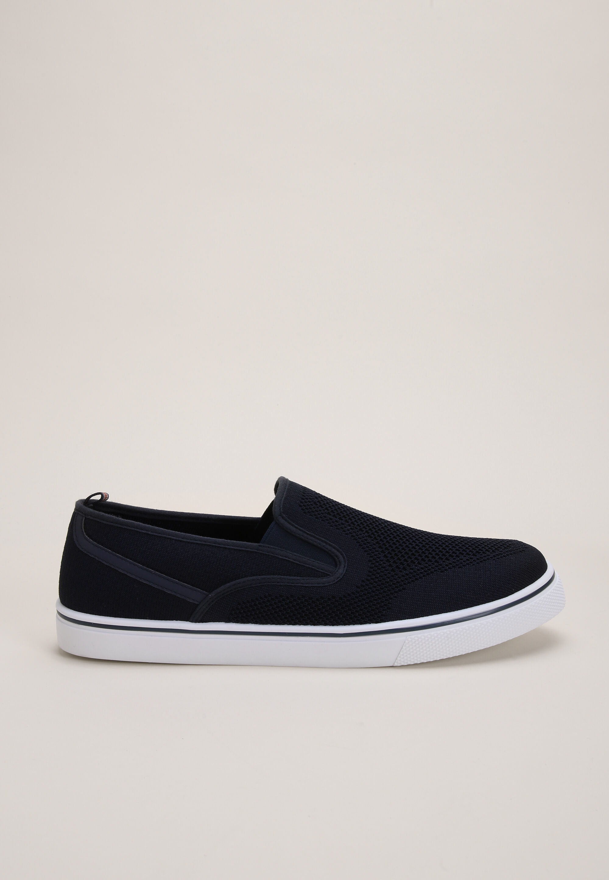 Mens Navy Casual Slip On Skater Trainer