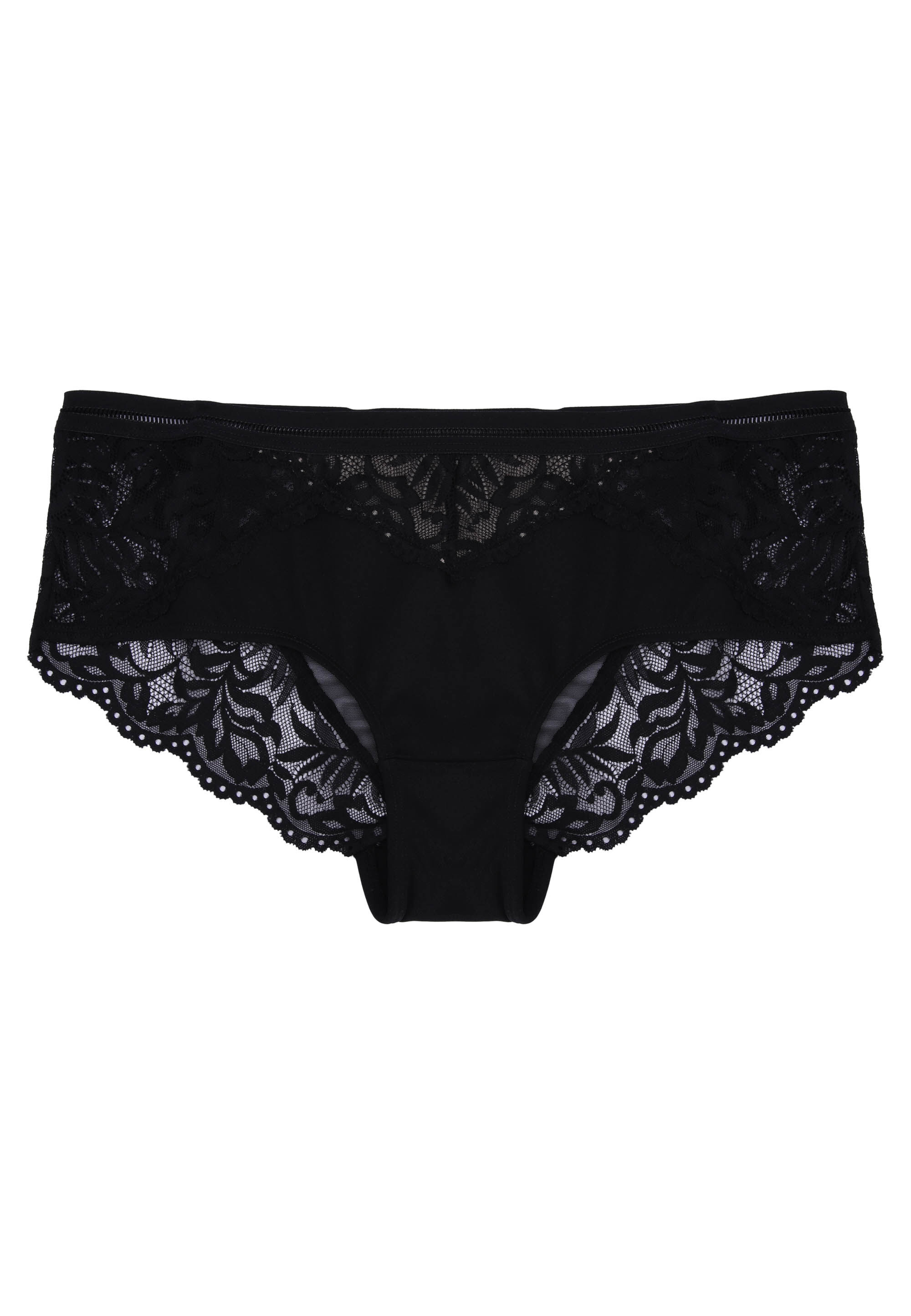 Womens Black Lace Short Briefs
