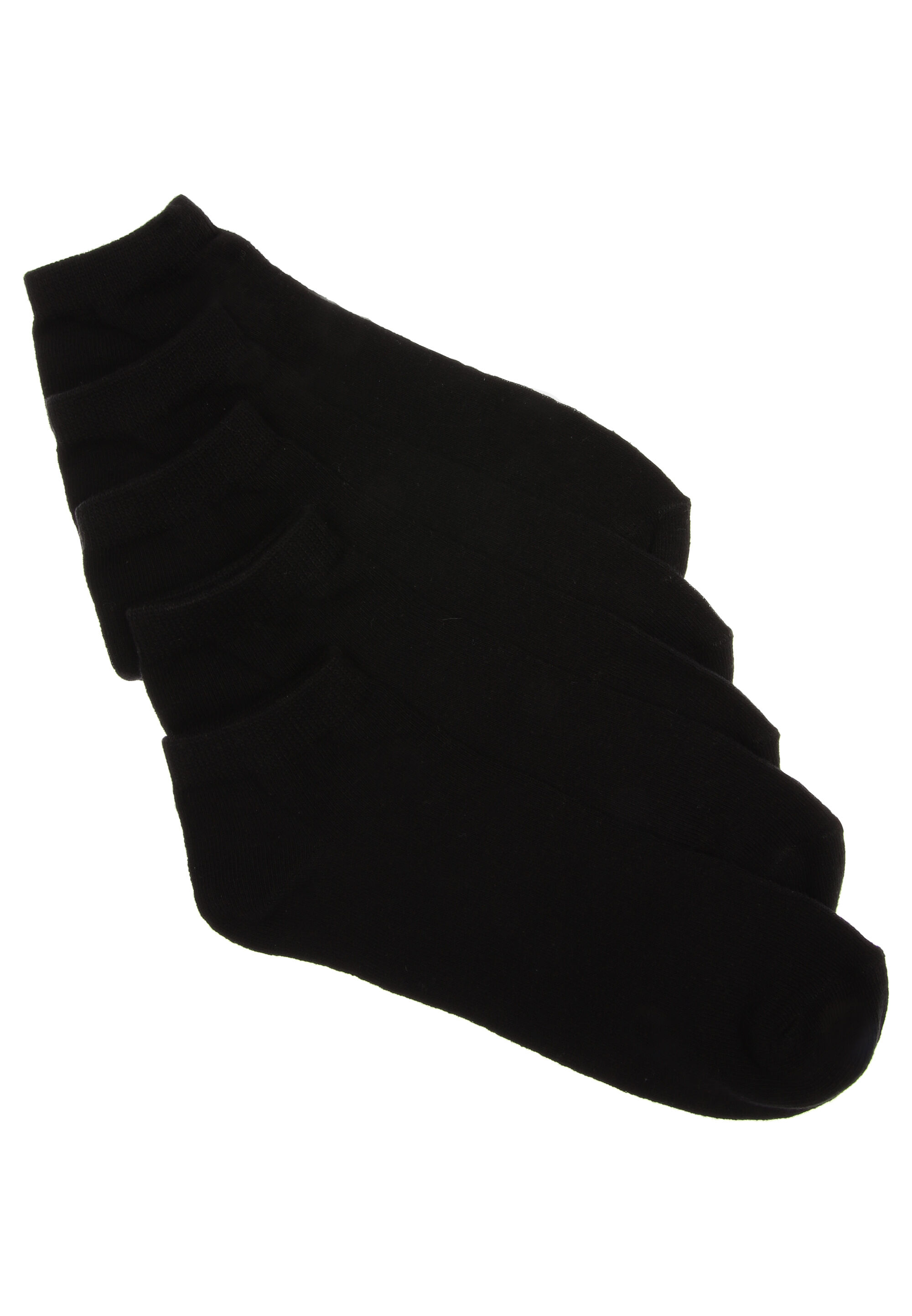 Mens 5pk Black Trainer Socks