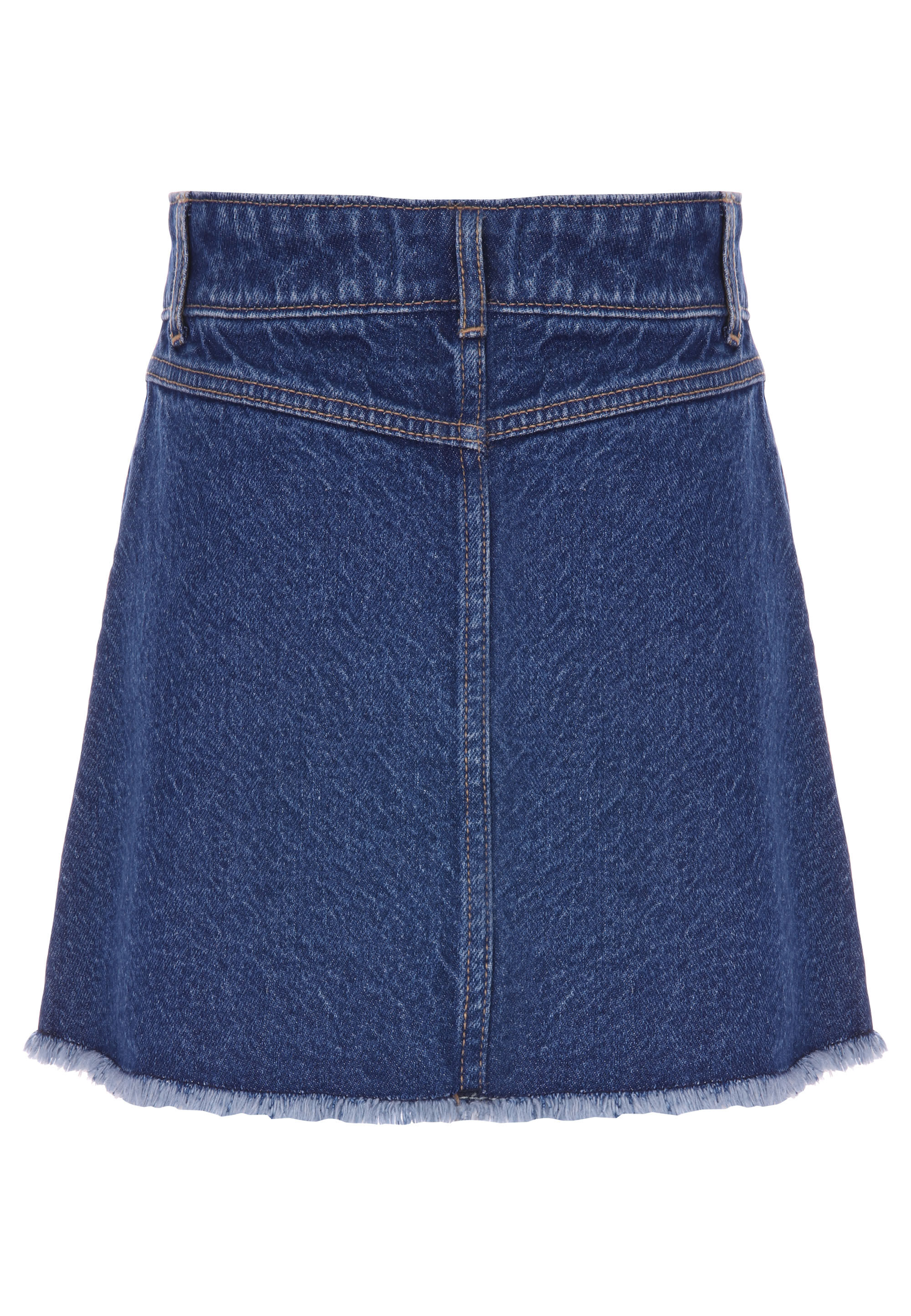 Older Girls Indigo Pleated Denim Skirt