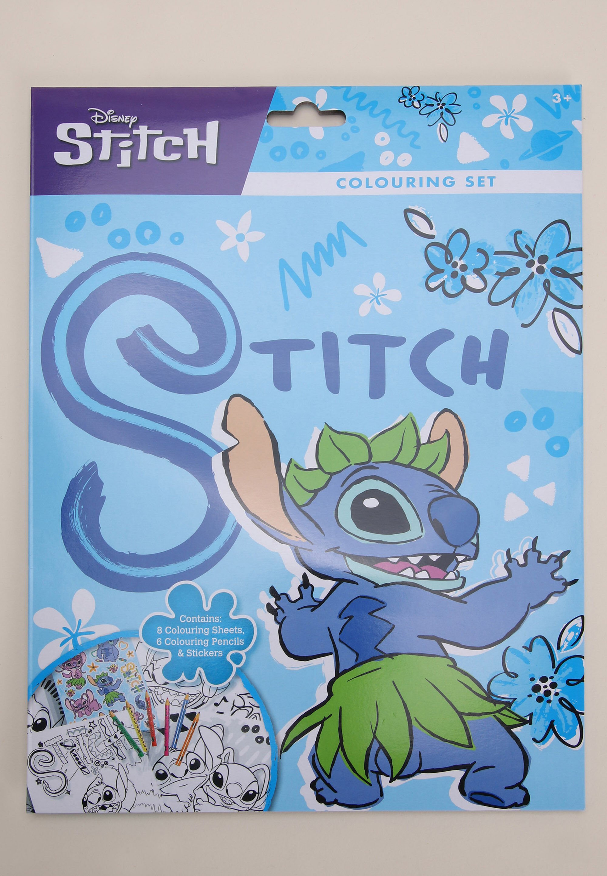 Kids Disney Stitch Colouring Set