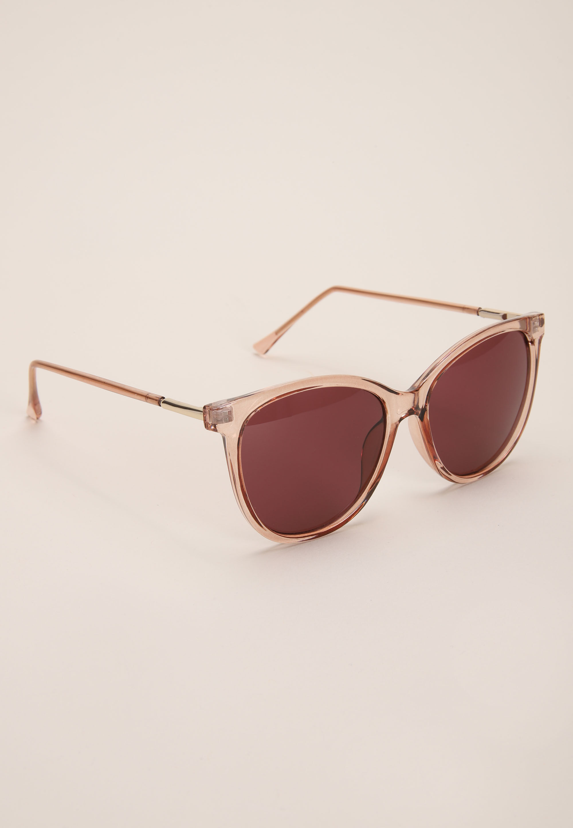 Womens Pink Preppy Cat Eye Sunglasses