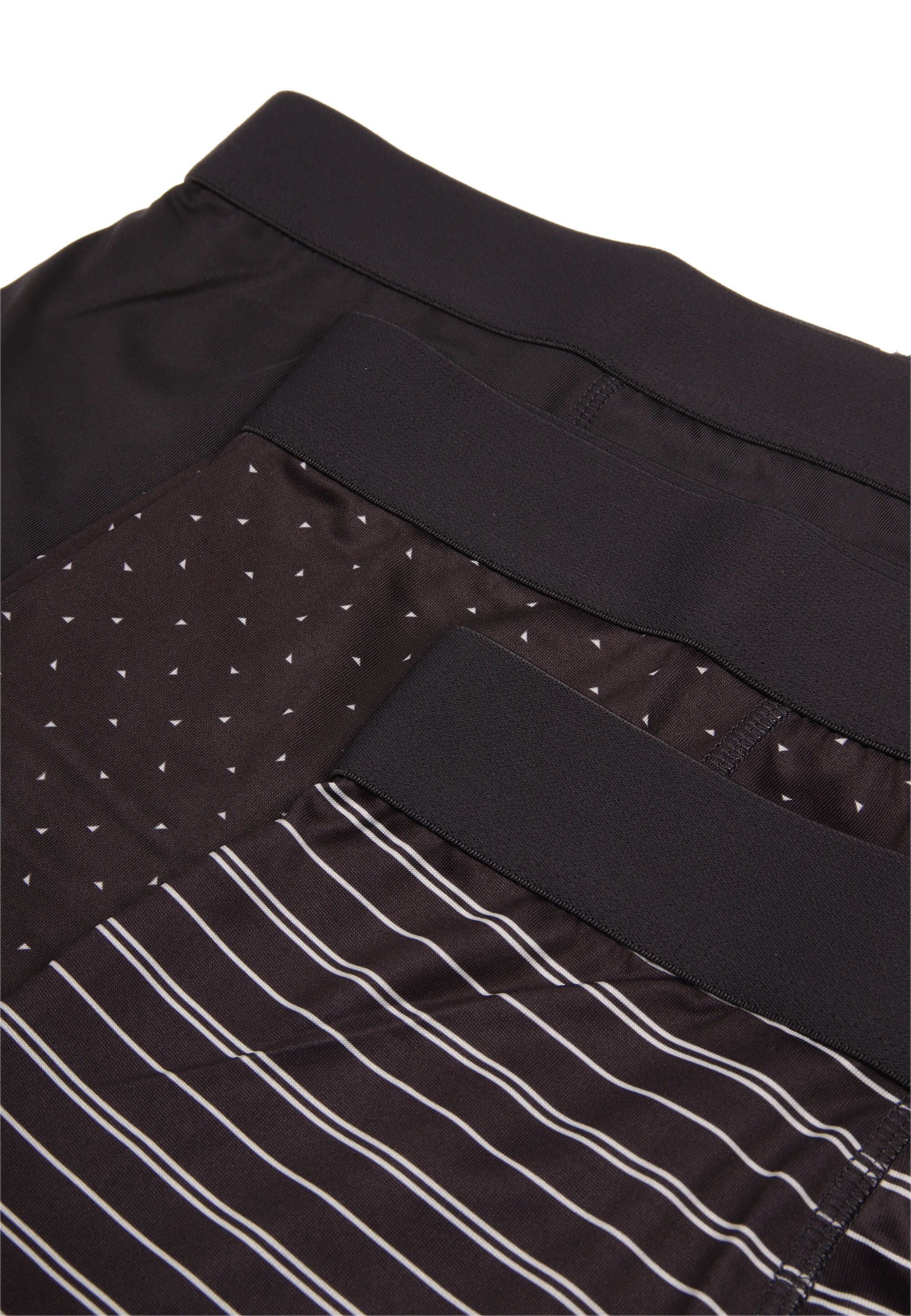Mens 3pk Grey Geo Hipster Smooth Trunks