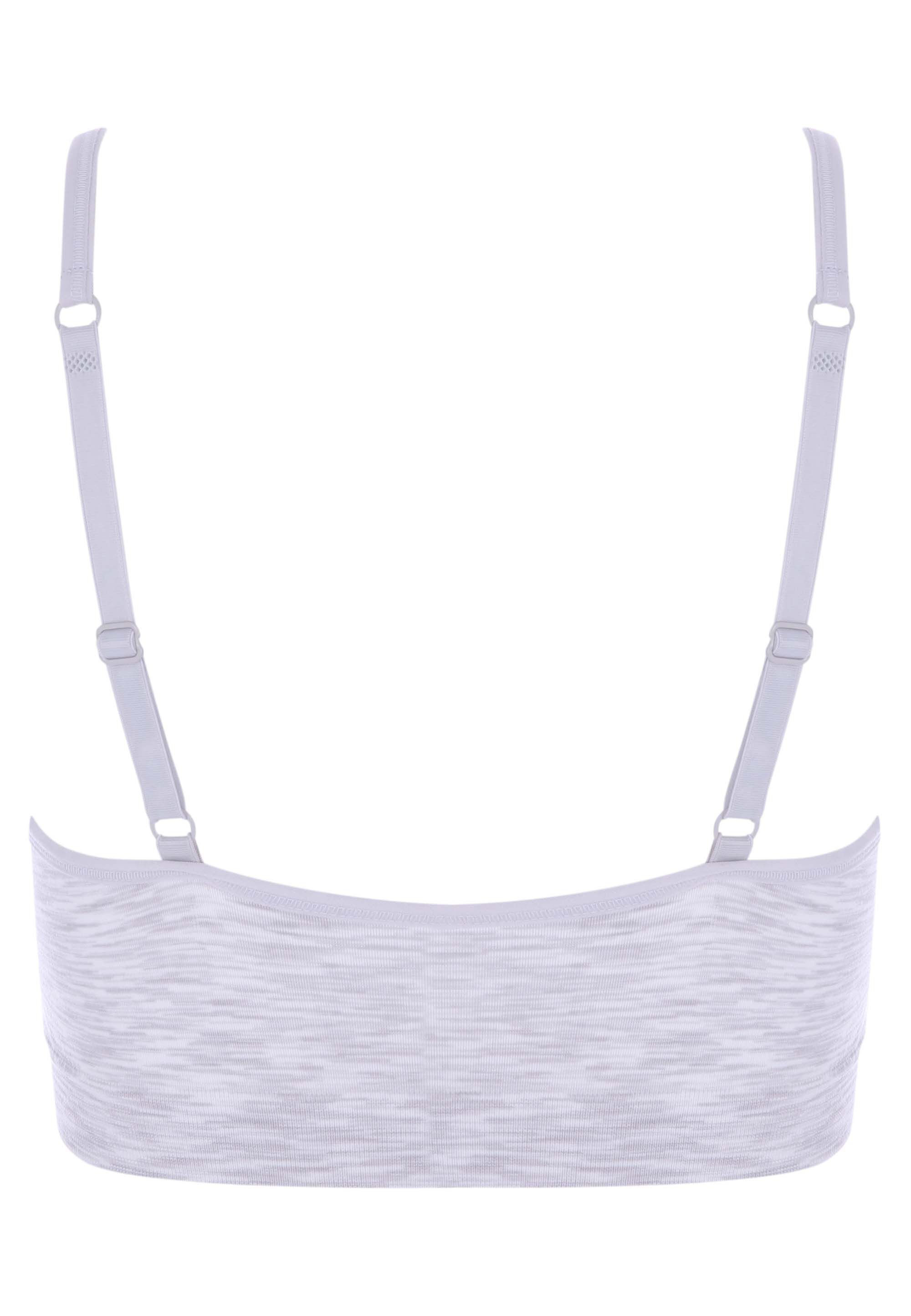 Older Girls Grey Seamfree Crop Top