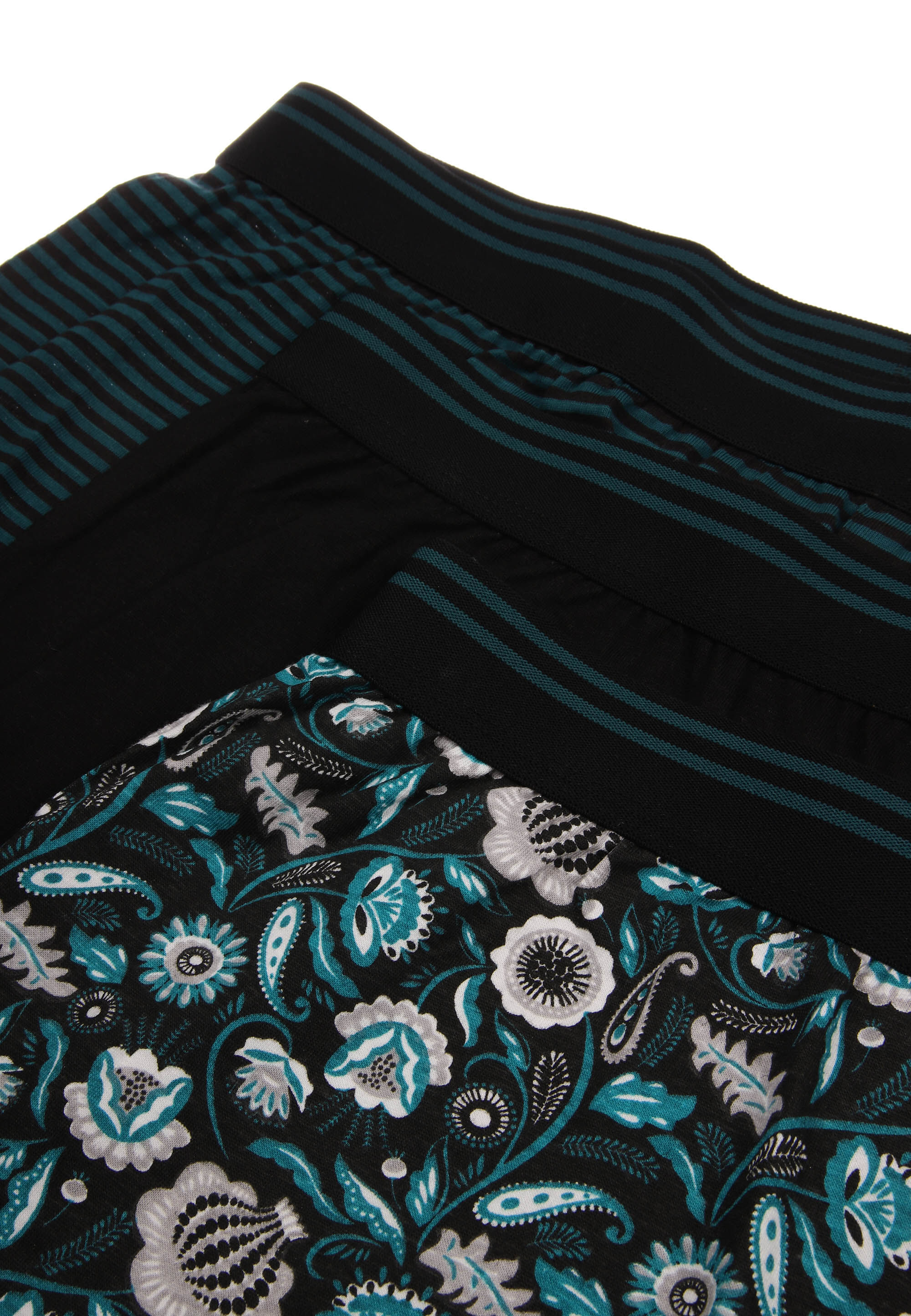 Mens 3pk Green Paisley Print Loose Fit Boxers