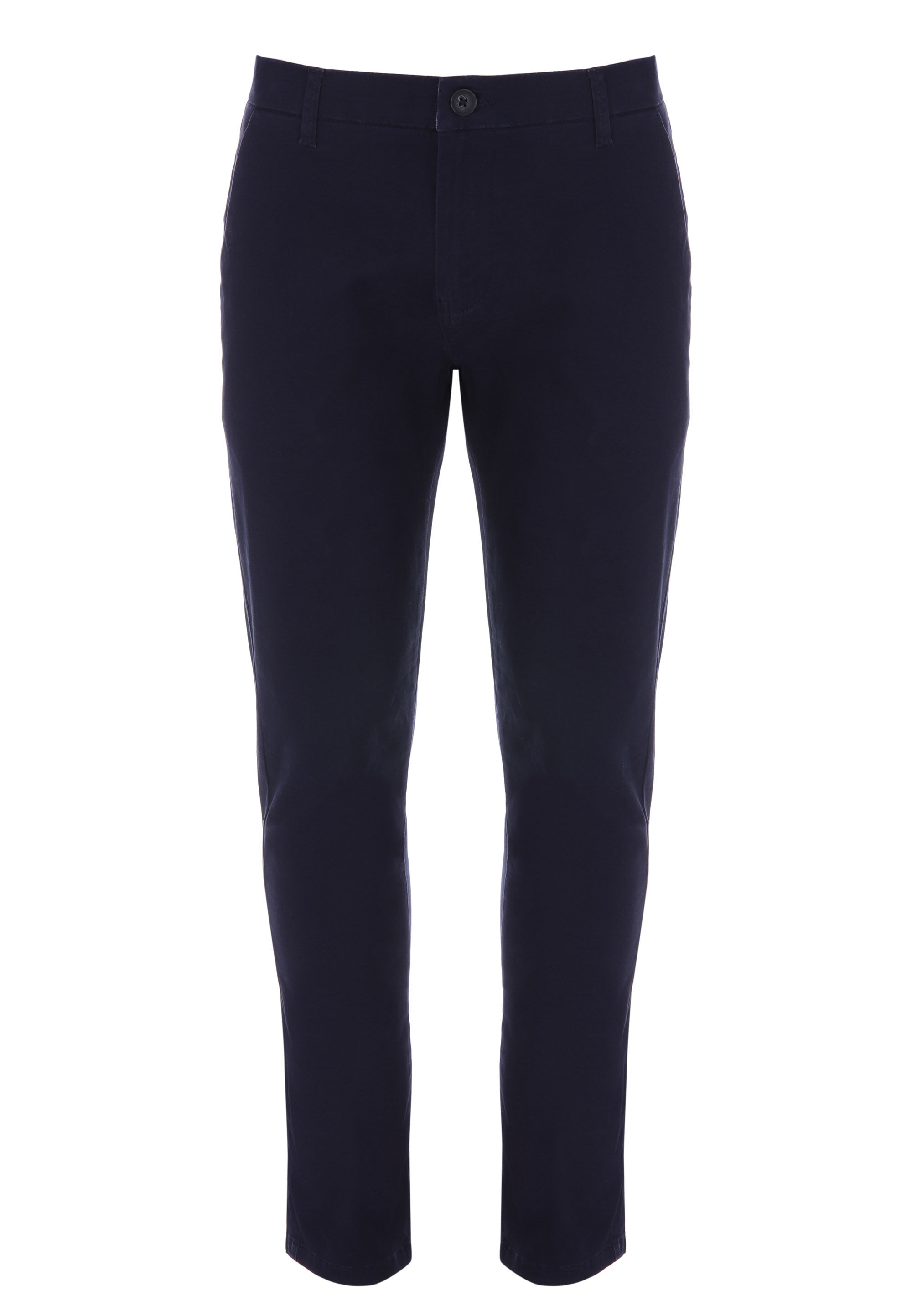 Mens Navy Slim Chino Trousers