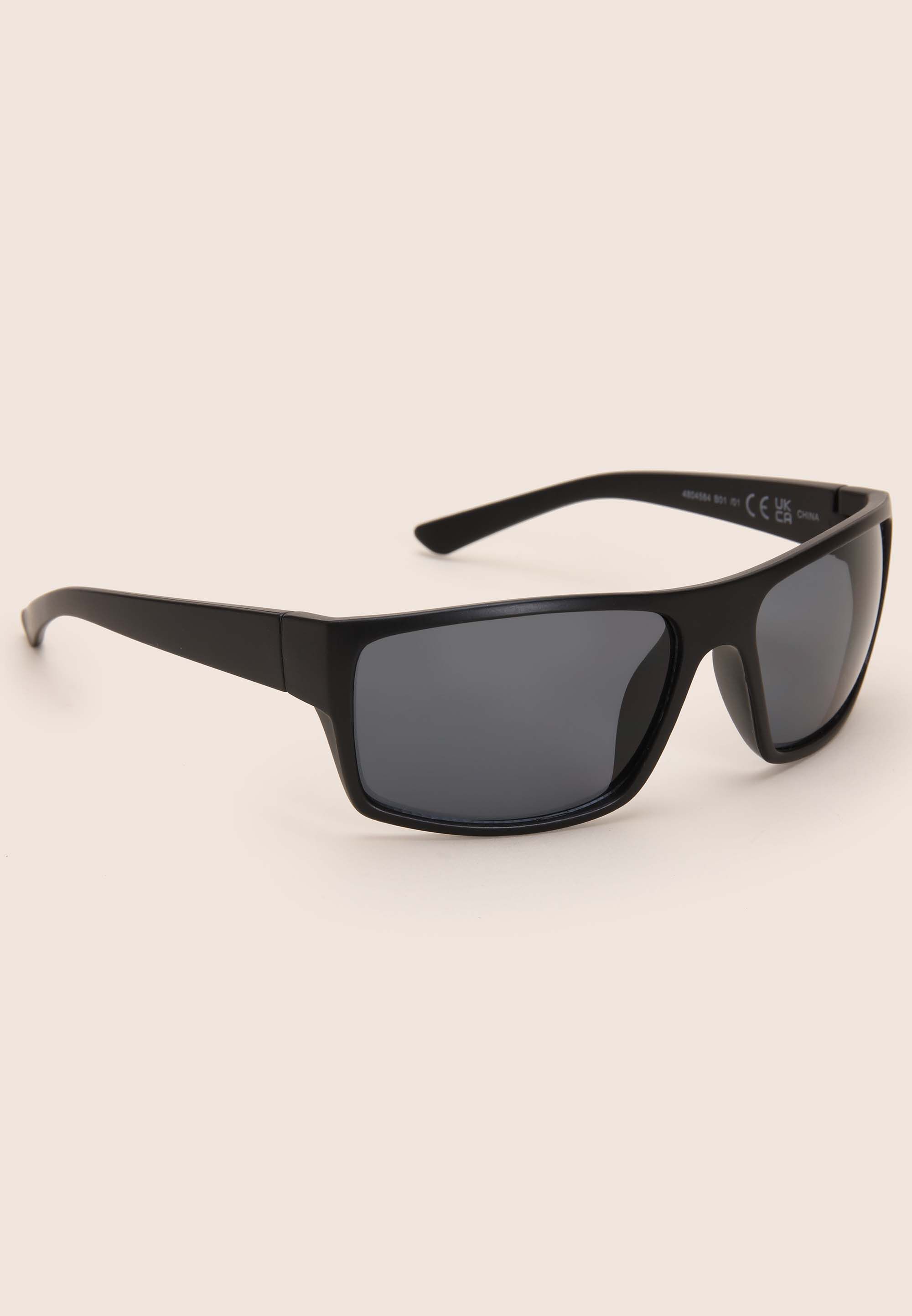 Mens Black Basic Sport Sunglasses