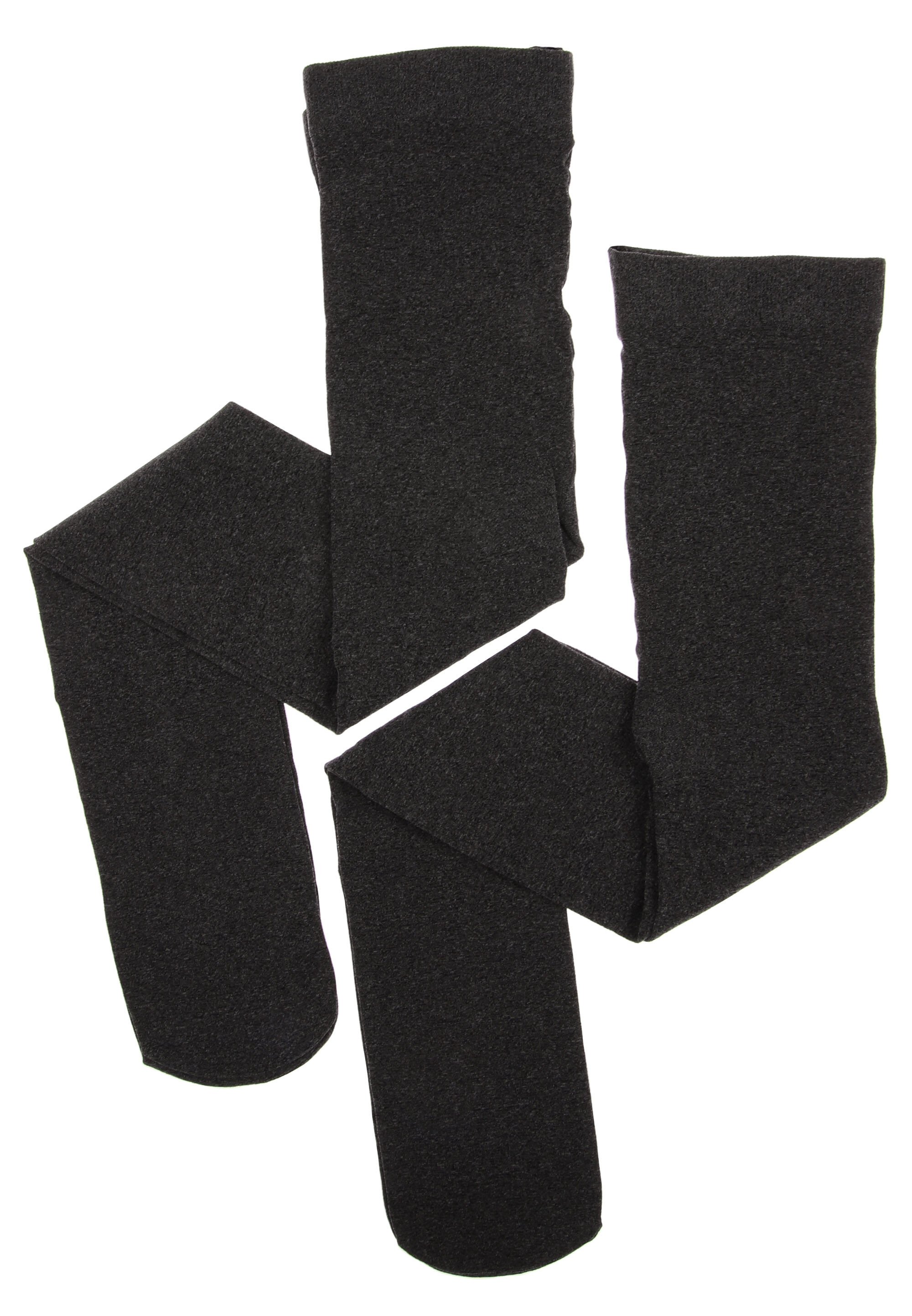 Girls 2pk Grey Opaque Tights