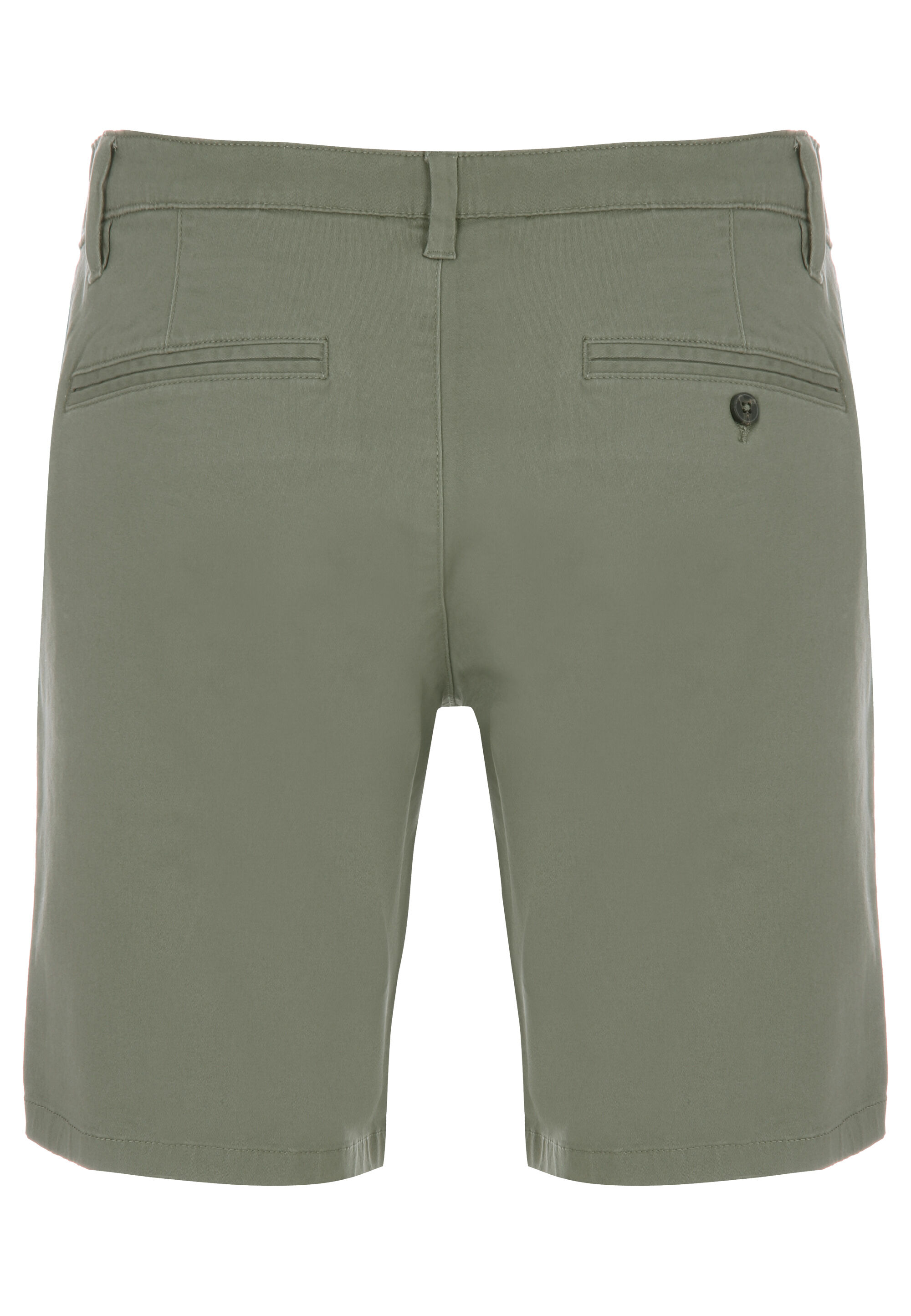 Mens Khaki Plain Chino Shorts
