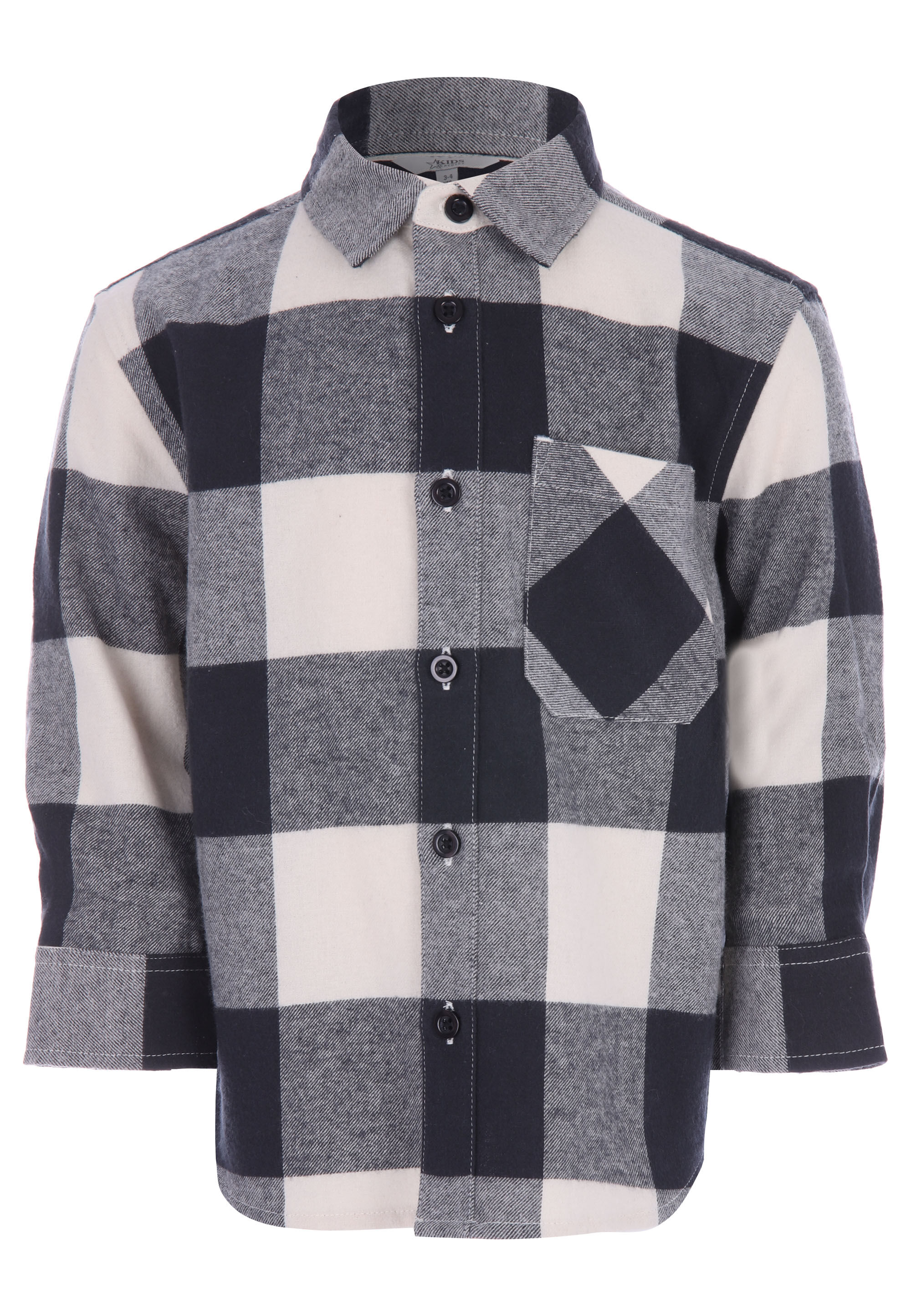 Younger Boys Stone Check Buffalo Shirt