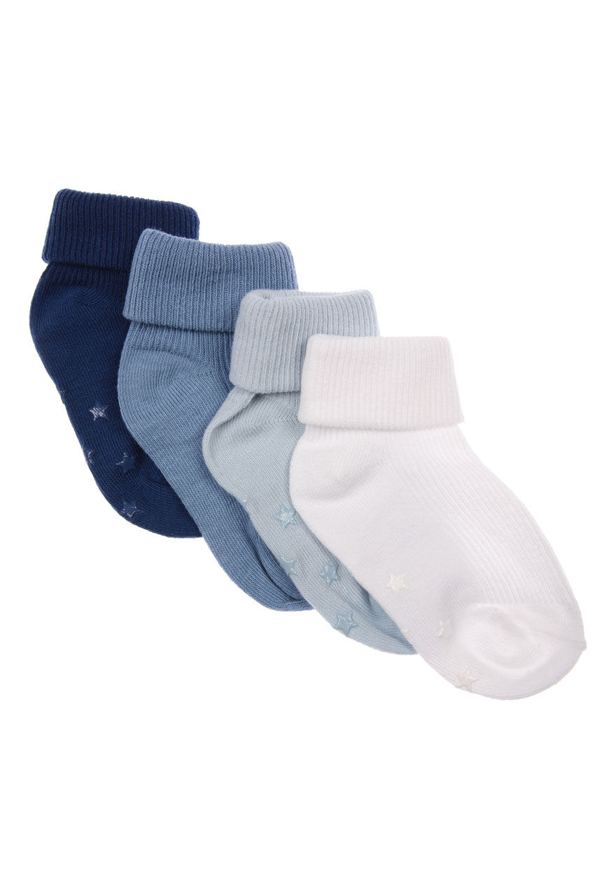 Baby Boys 5pk Blue Socks