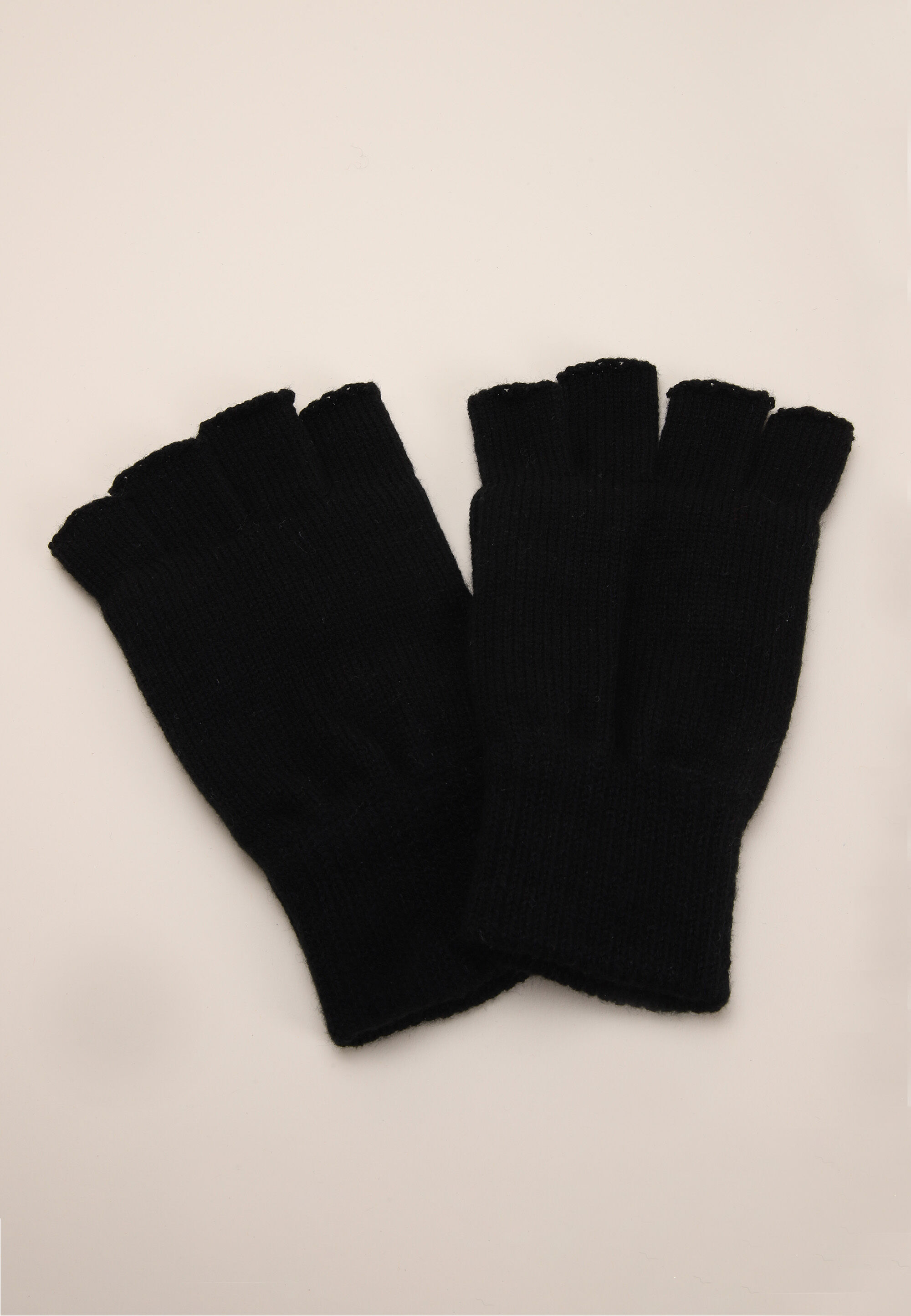 Mens Black Fingerless Thinsulate Gloves