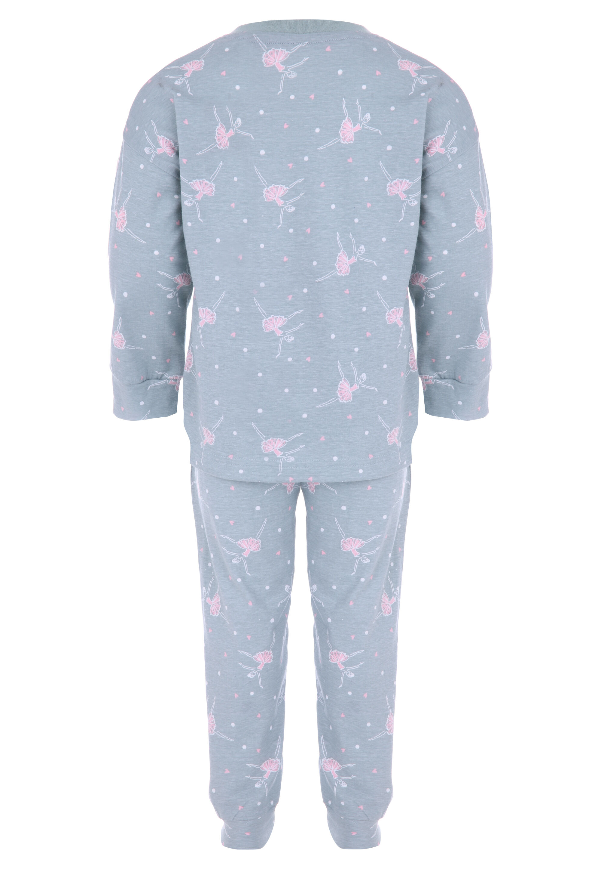 Younger Girls Sage Ballet Top & Bottoms Pyjama Set