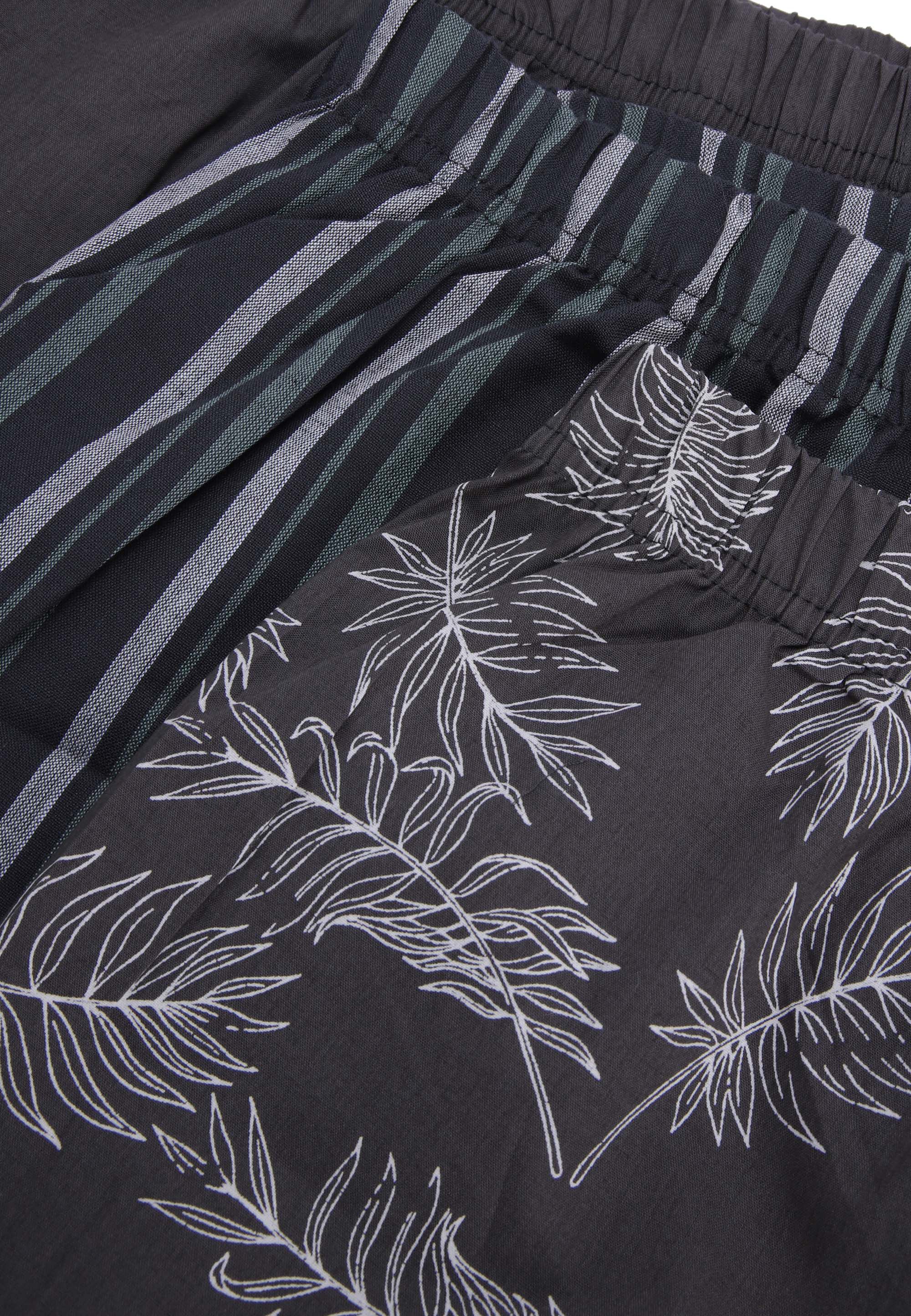Mens 3pk Grey Leaf Woven Boxers