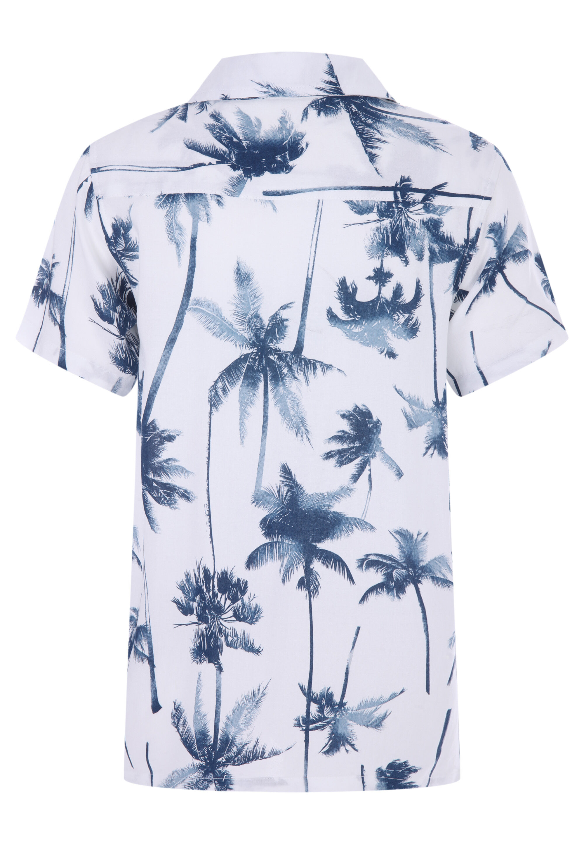 Older Boys White Palm Tree Shirt